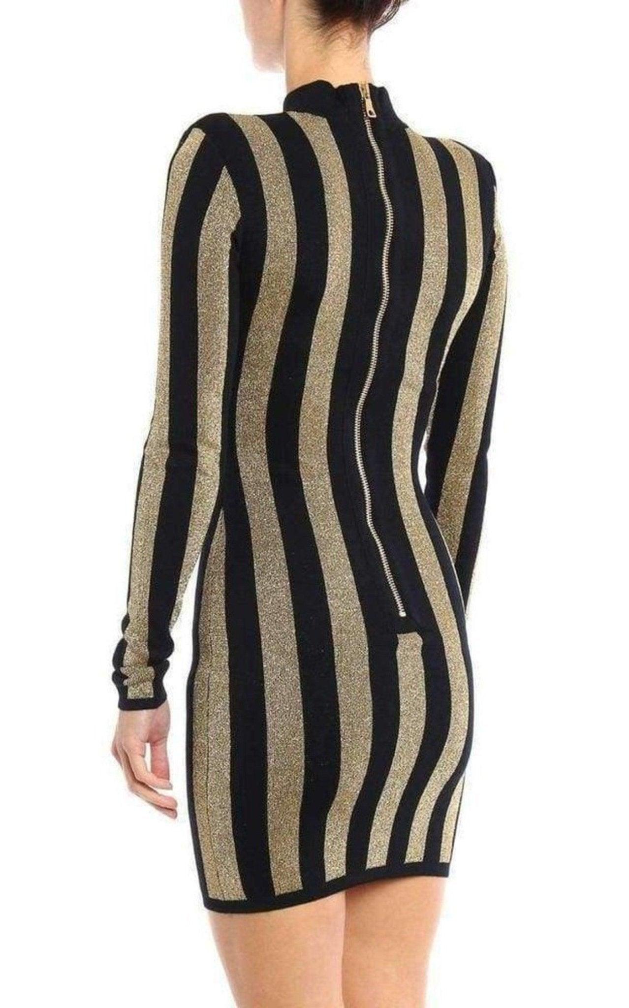Balmain Striped Dresses for Women | Lyst