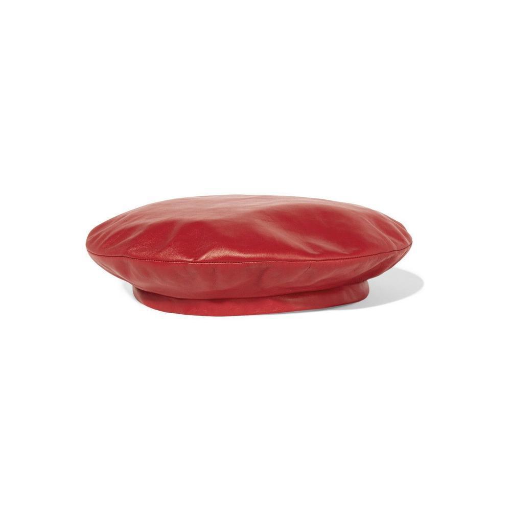 Leather beret gucci on sale