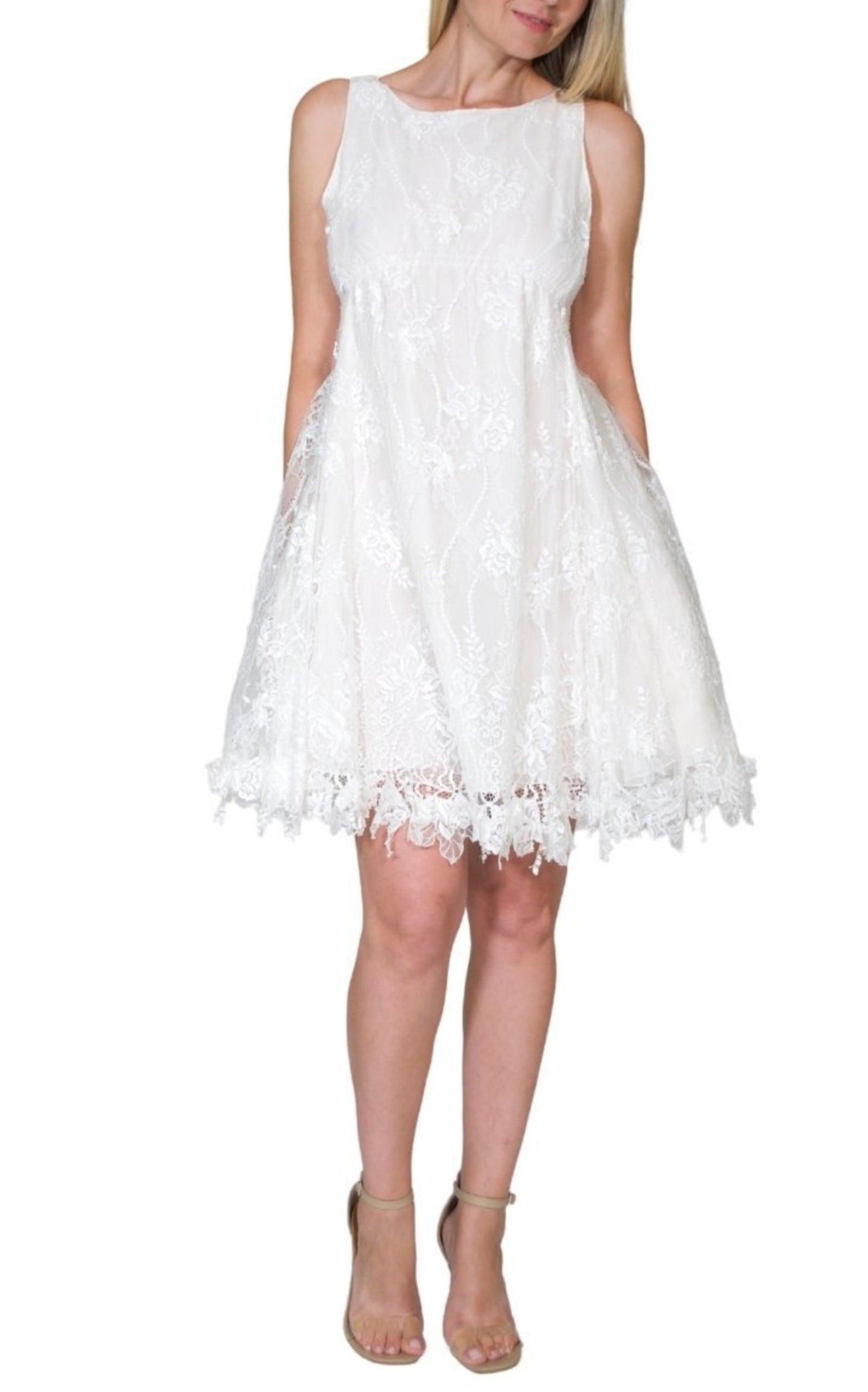 lace up sequin dress Amarra 88870 Prom Dress - Light Blue