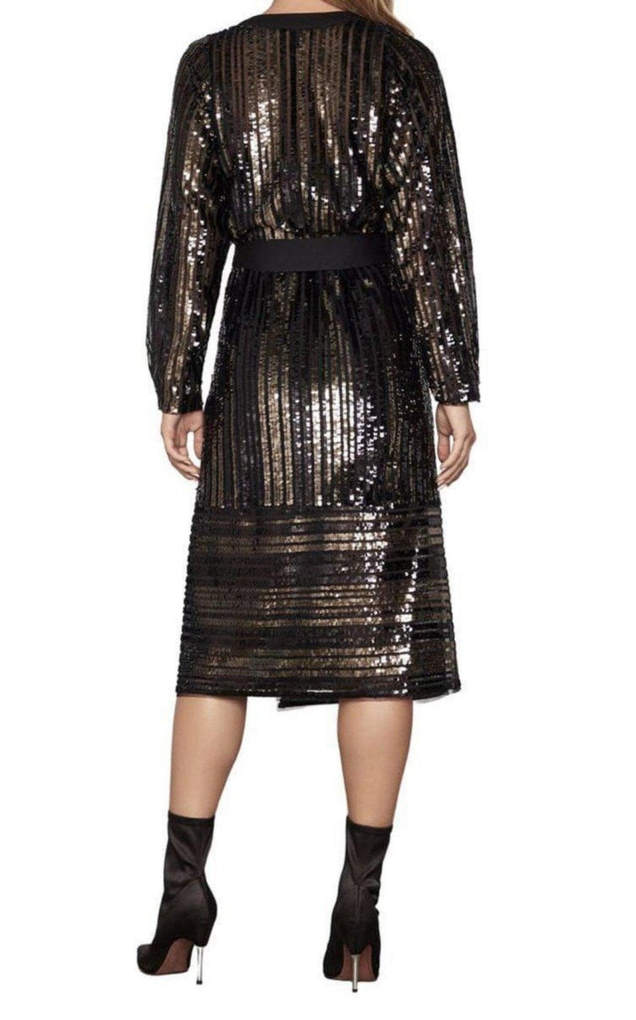 bcbg black sequin dress The Betty Dress in Black Sequins 6 / Black Sequins