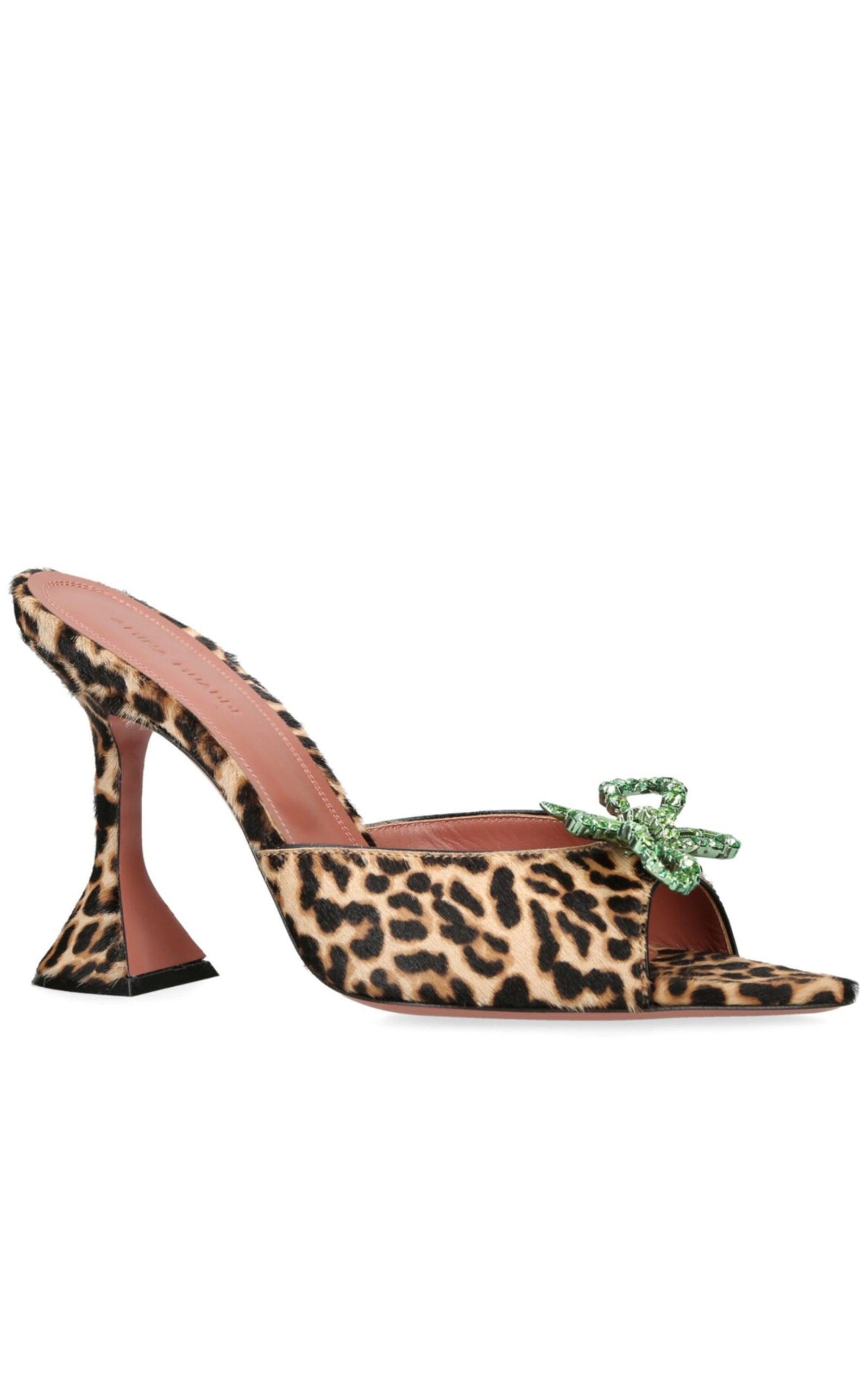 Allaria Metallic Leopard Calf Hair(アラリアメタリックレオパード)[フラットサンダル][トング][革レザー][レディス]