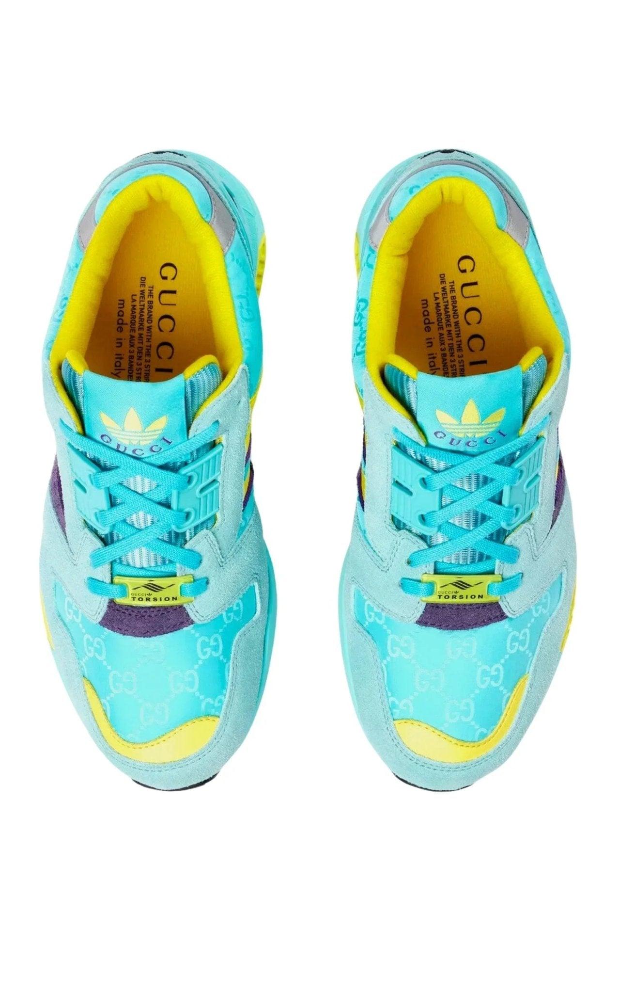 Gucci Adidas Zx 8000 Two Tone Suede Sneakers in Blue | Lyst