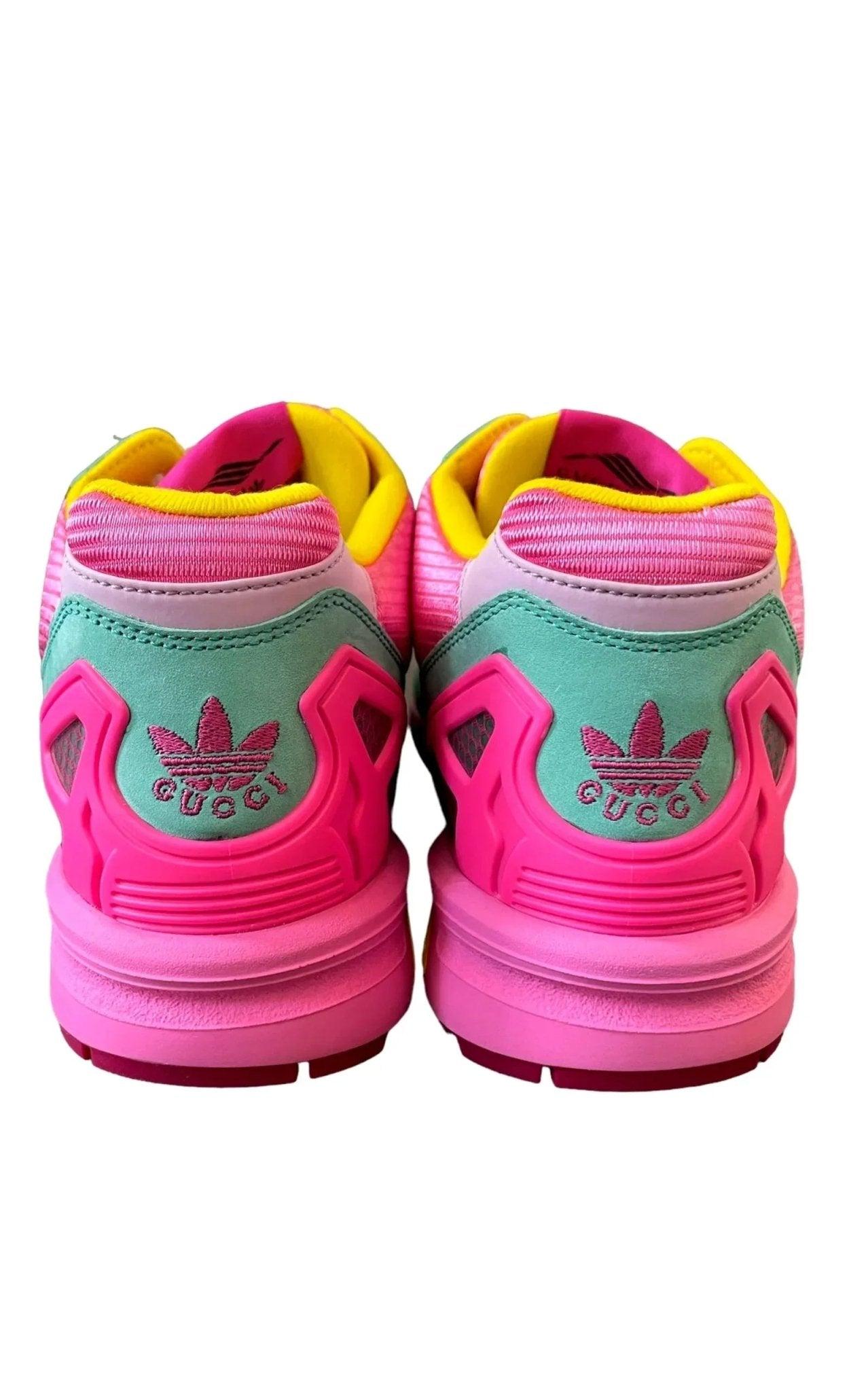 グッチ Adidas x Gucci Women's ZX8000 Leather Pink / Aquamarine Low Top