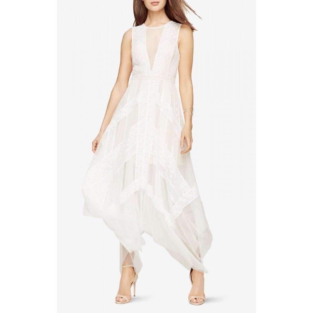 bcbg andi lace dress pink