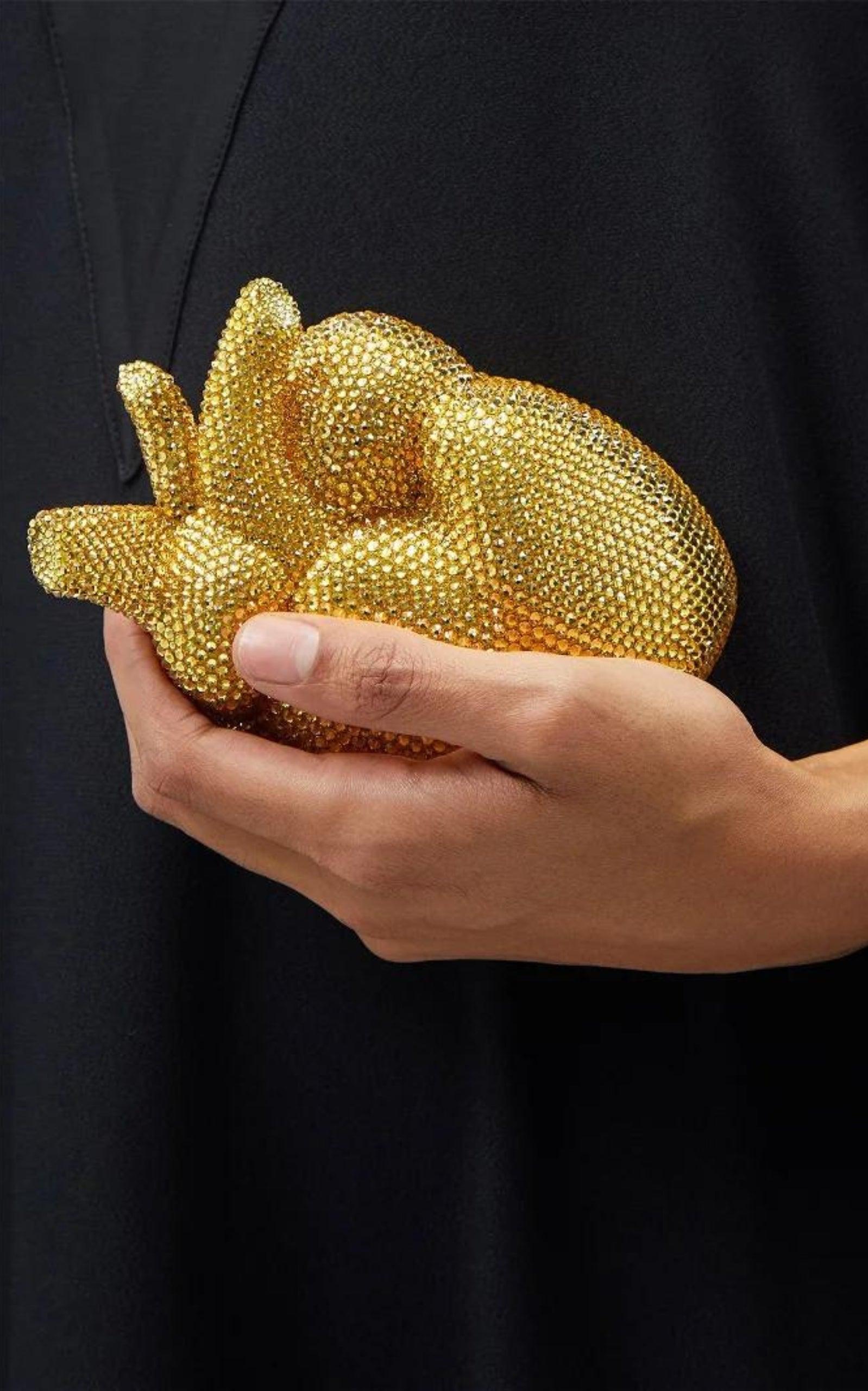 Gucci gold clutch bag new arrivals