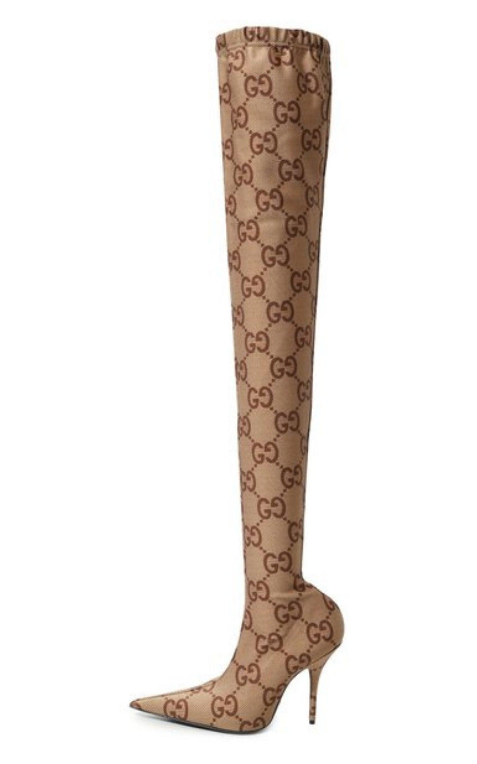 Gucci X Balenciaga The Hacker Project Knife Boots in Natural