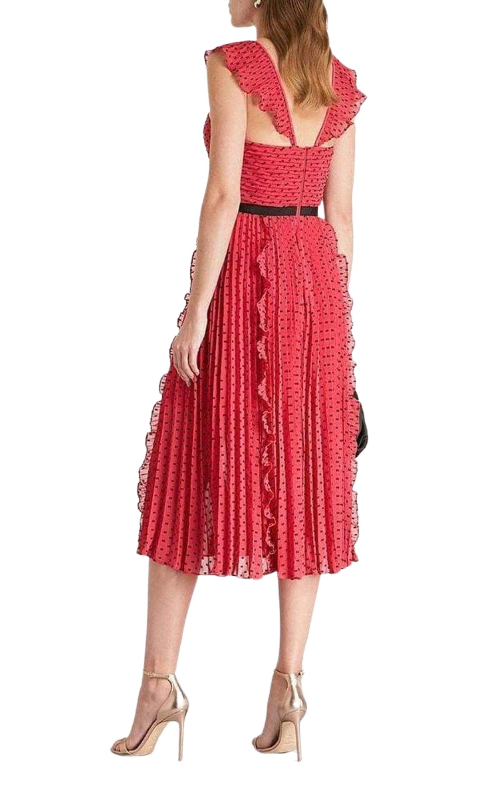 Self portrait cheap plumetis dress