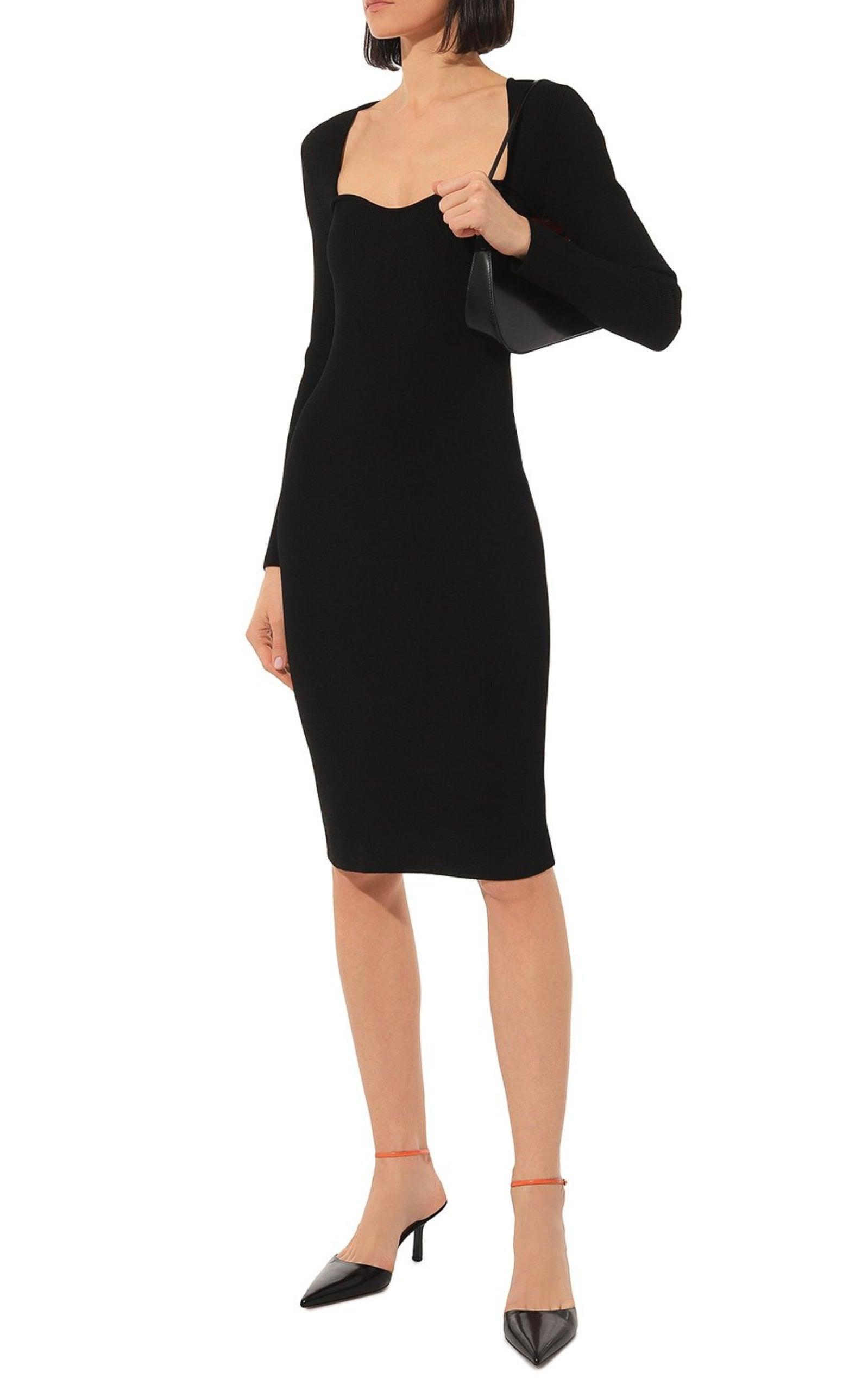 Gucci Stretch Viscose Bodycon Dress in Black Lyst