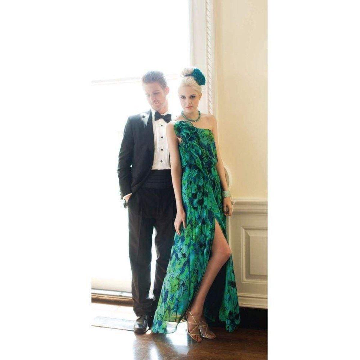 Long Ruffle Dress 
