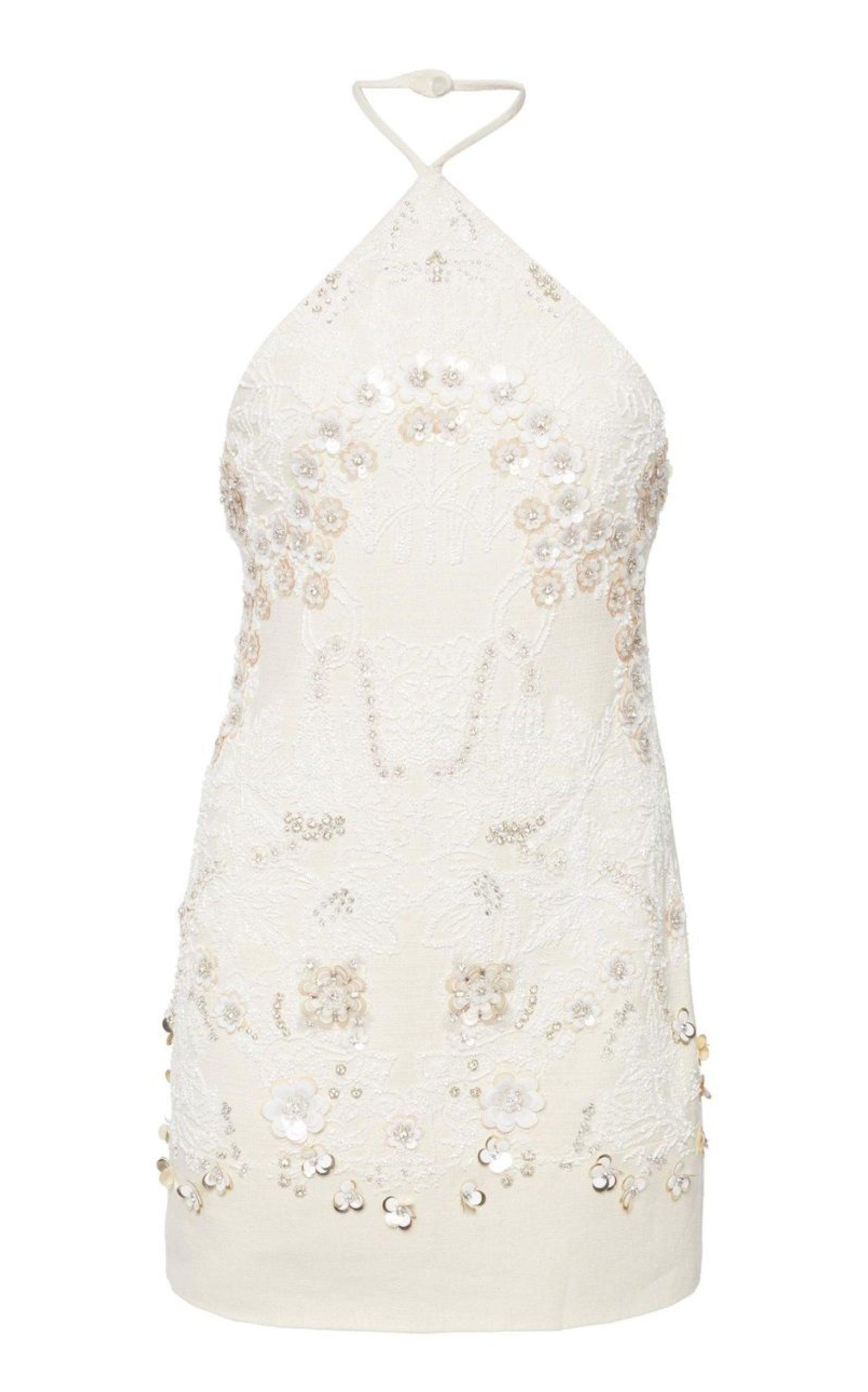 blue dress for baby girl Maeve Mini Sequin Tank Dress by Jewel Badgley Mischka main image 0