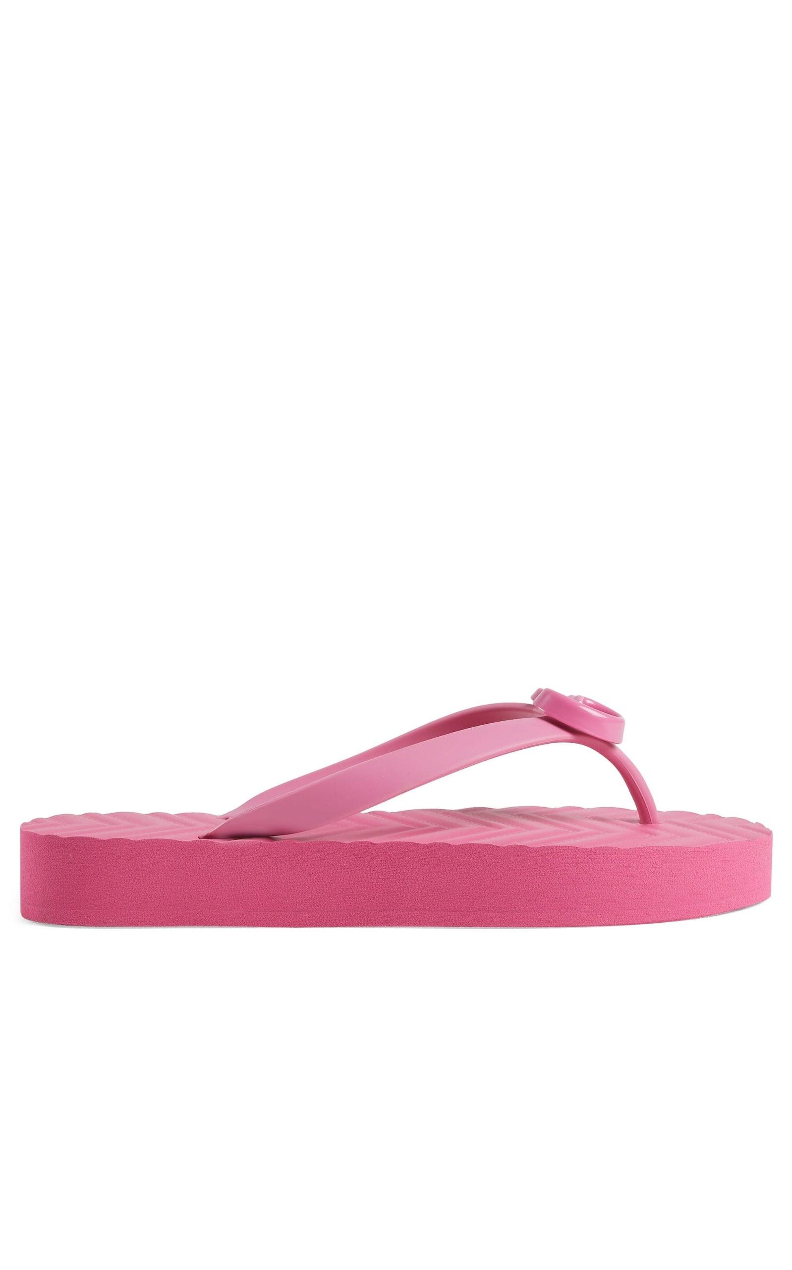 Gucci Pascar GG Platform Flip Flop In Pink | Lyst