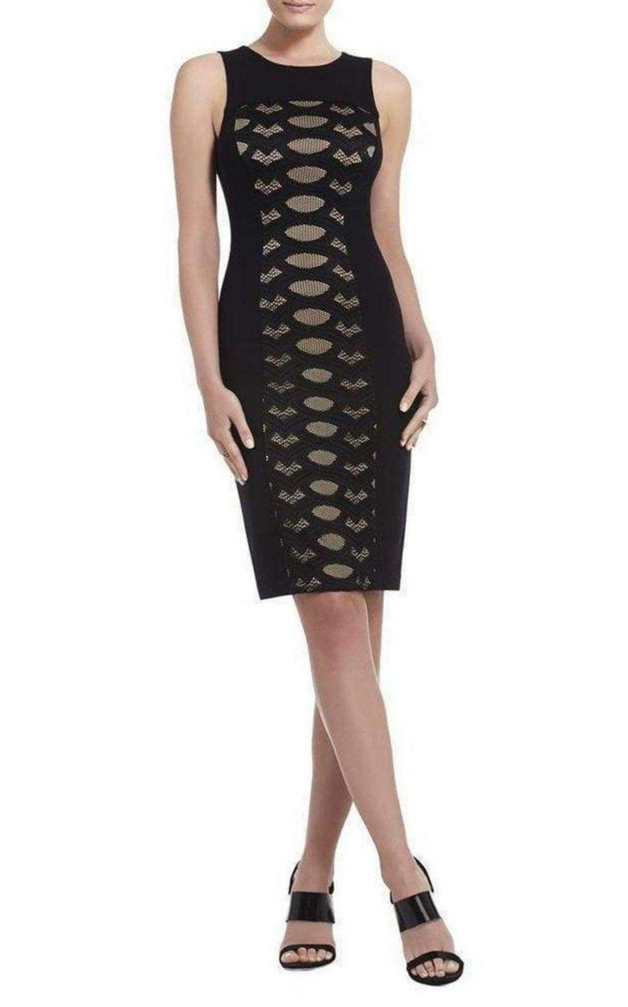 bcbg black mesh dress Lace Detail Cocktail Dress main image 0