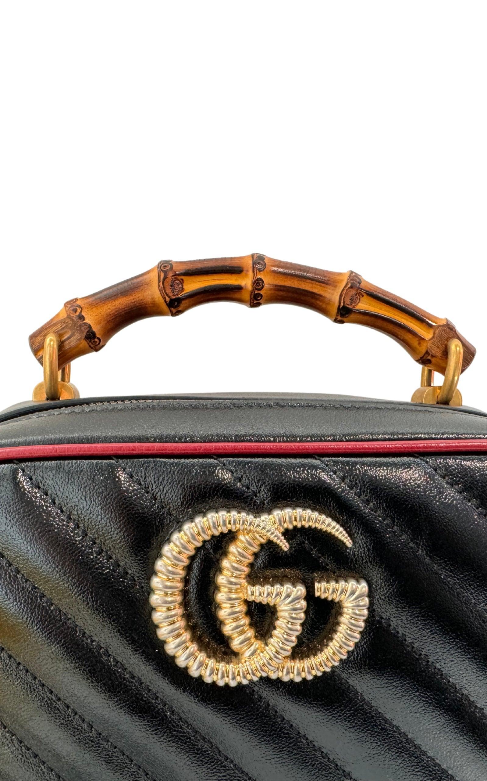Leather Fake Gg Marmont MatelassÃ© Mini Bag Gucci GG Marmont