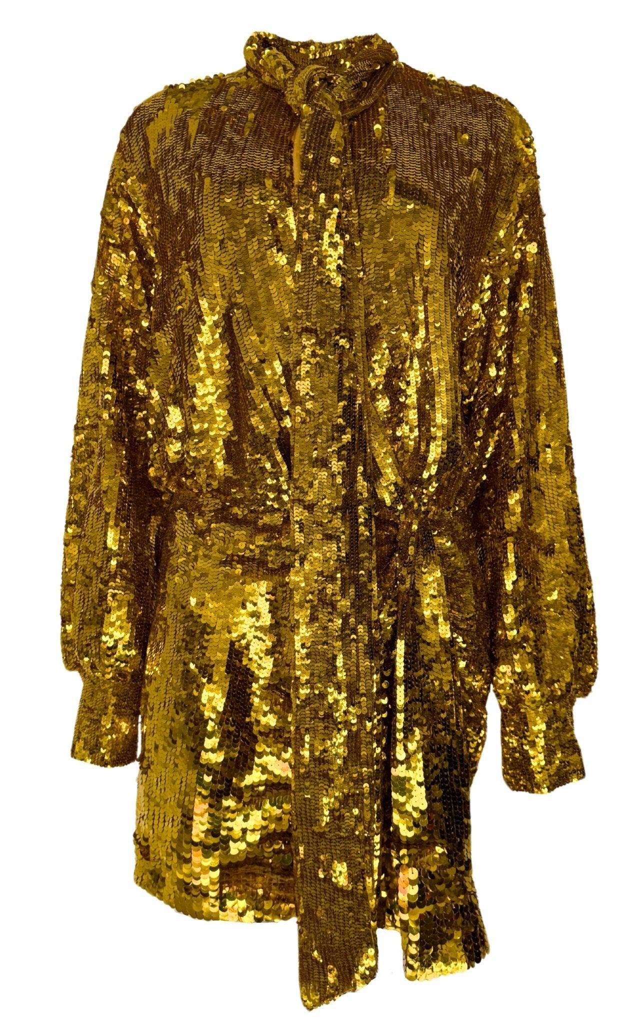 slim fit dress slacks Sparkly Sequin Long Sleeve Mini Dress main image 1