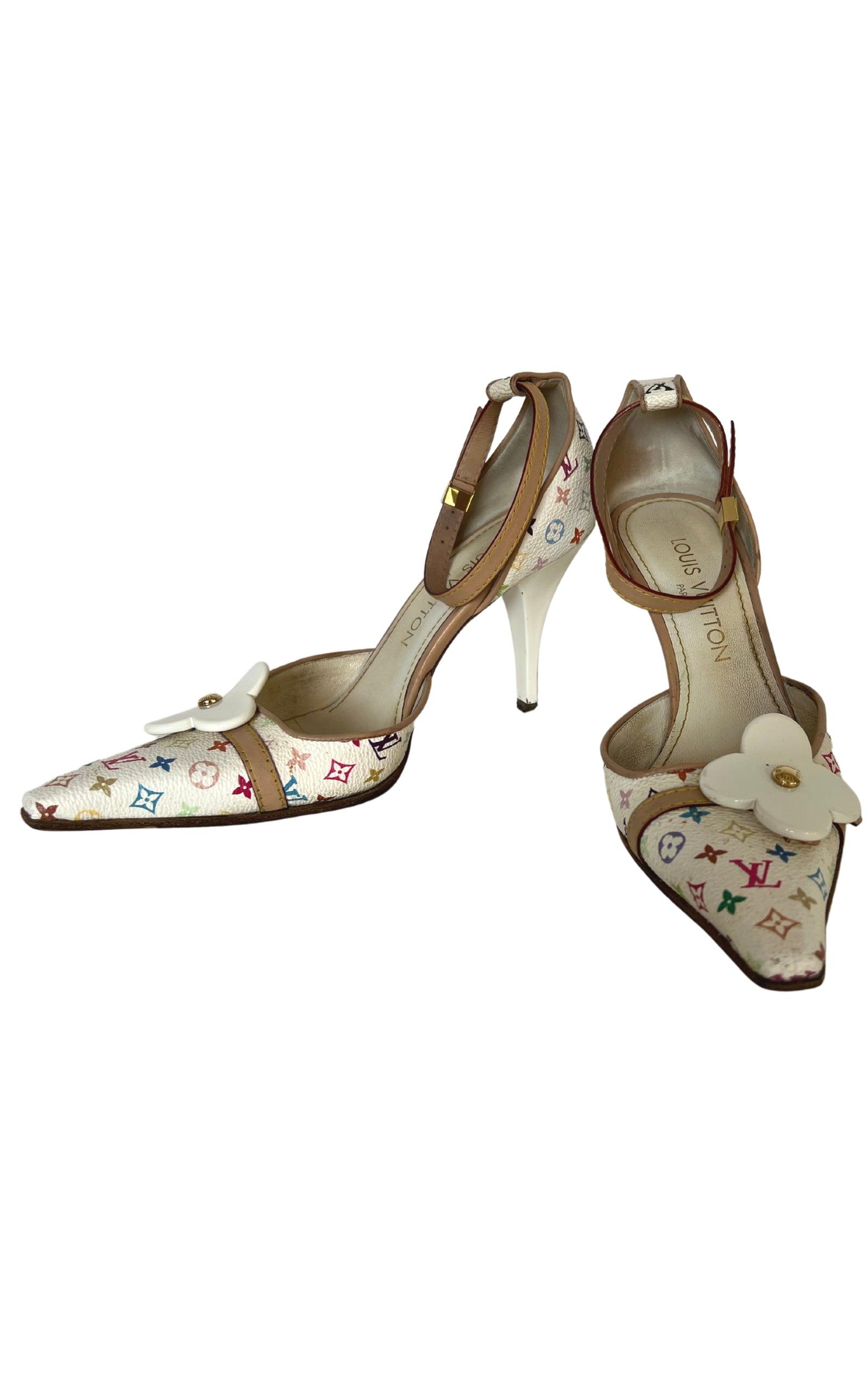Louis vuitton ankle strap sandals best sale