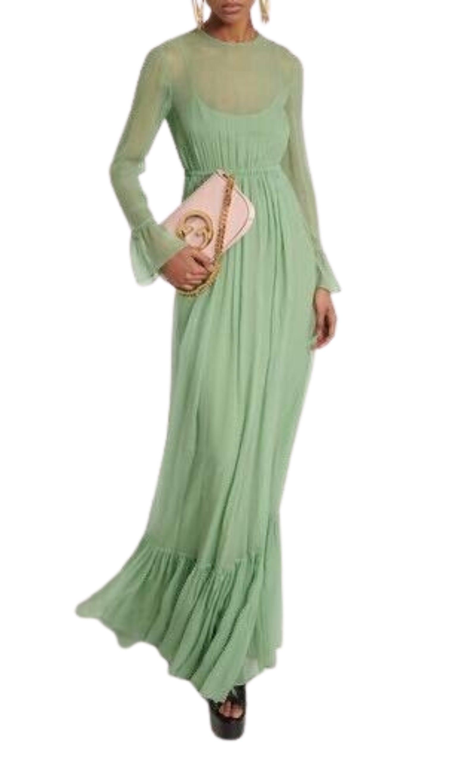 gucci green dress Gucci Gg Jacquard Mini Dress main image 0