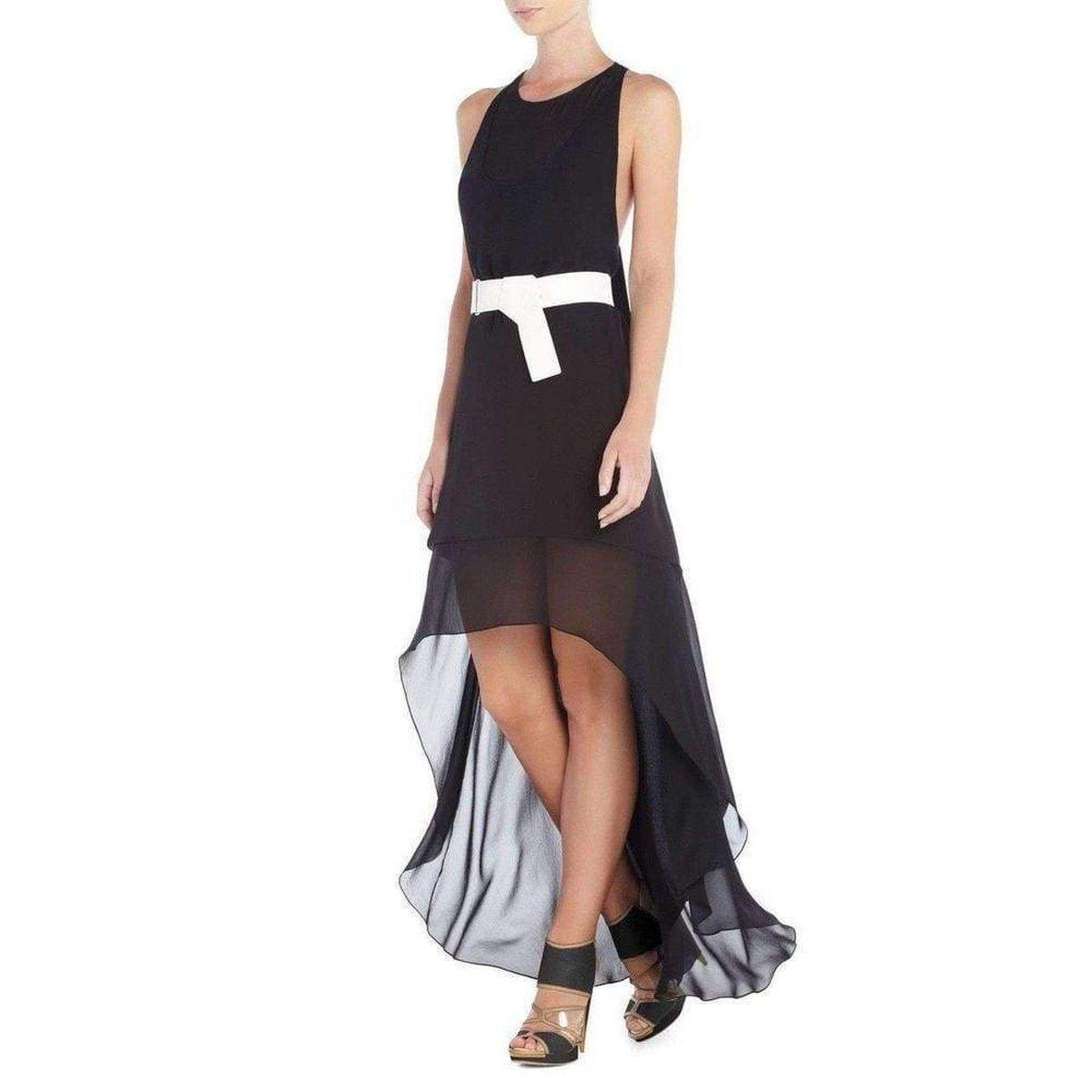 BCBGMAXAZRIA Silk Rasha Halter Dress in 