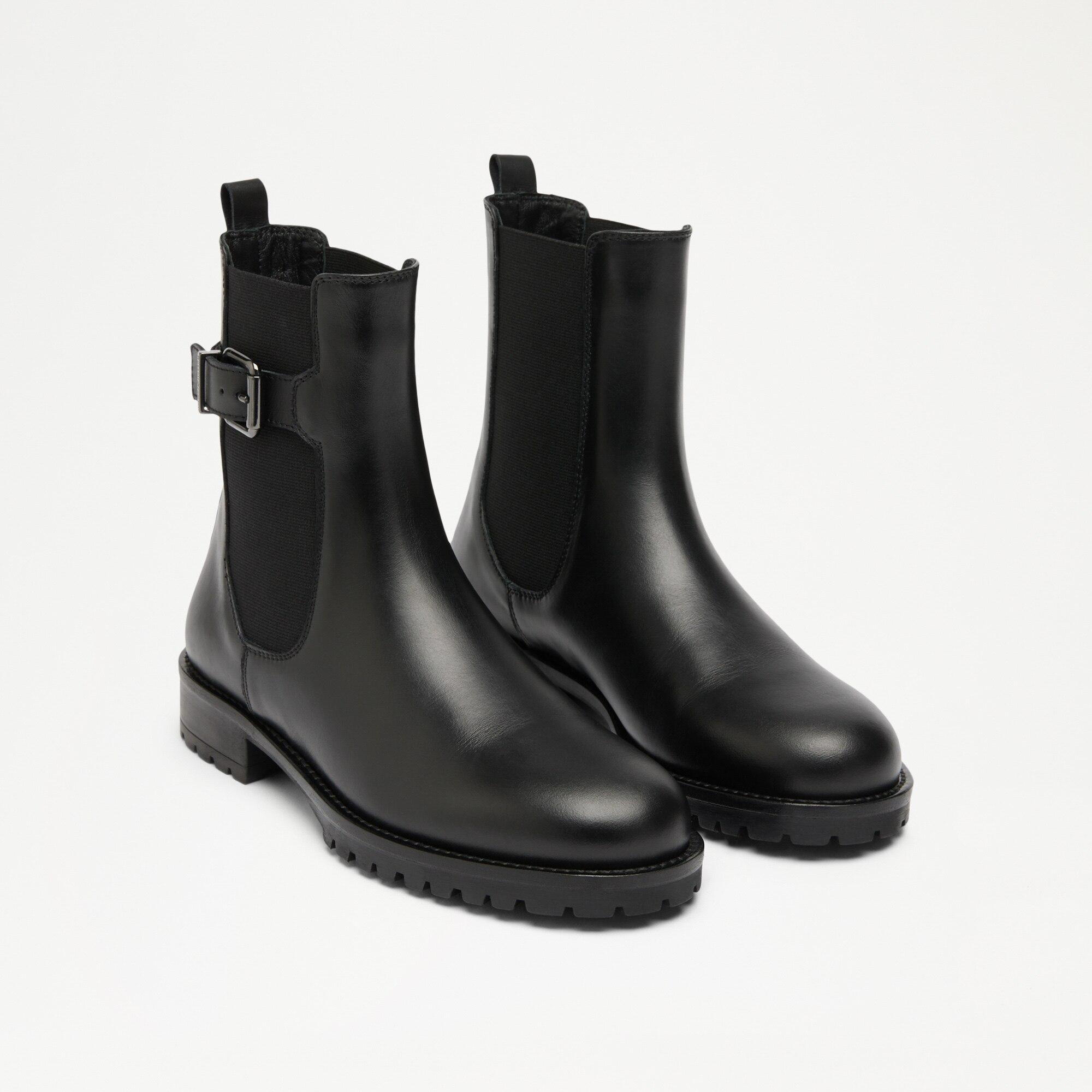 Russell and bromley black ankle boots sale