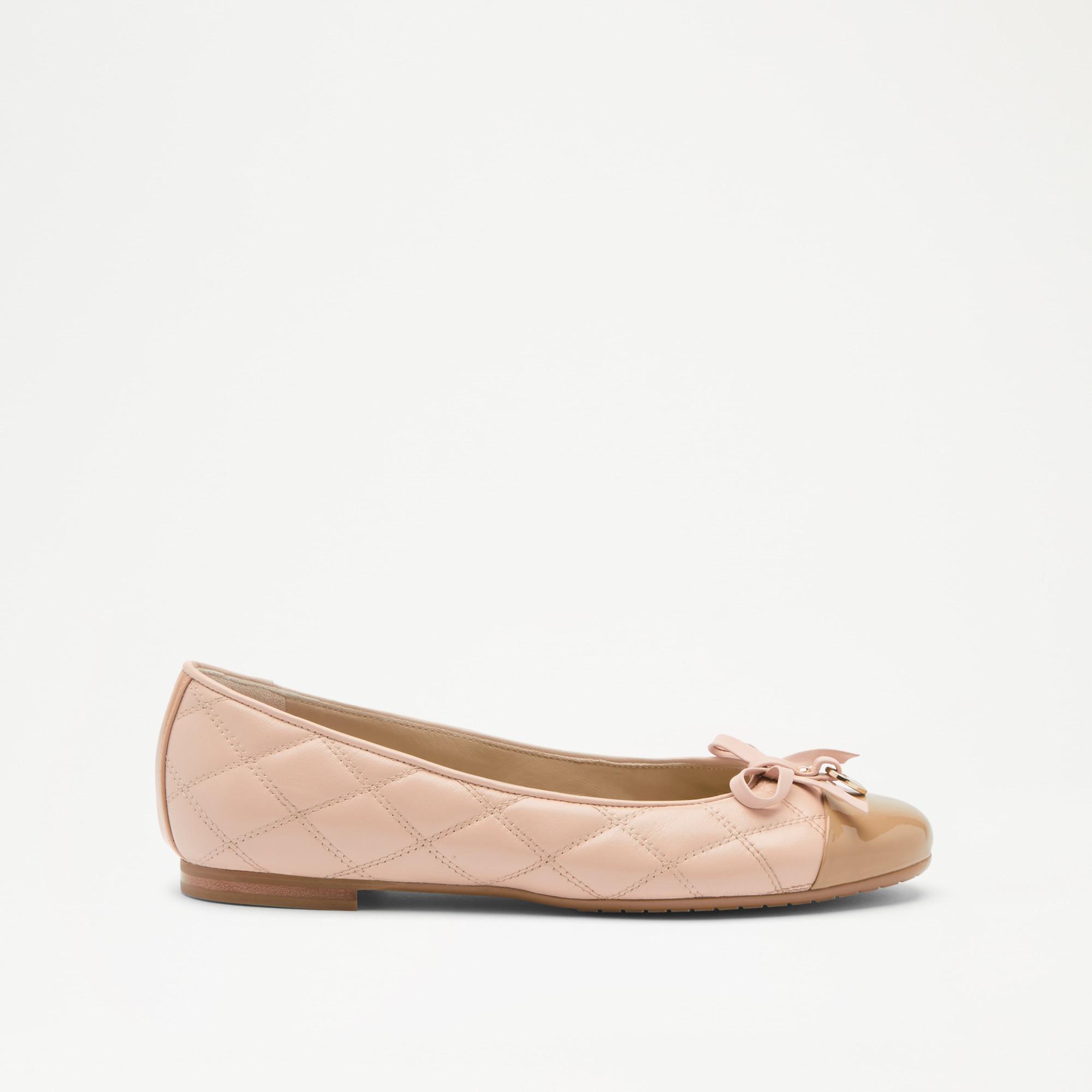 Russell \u0026 Bromley Charming Quilted Ballet Flat in Pink | Lyst UK