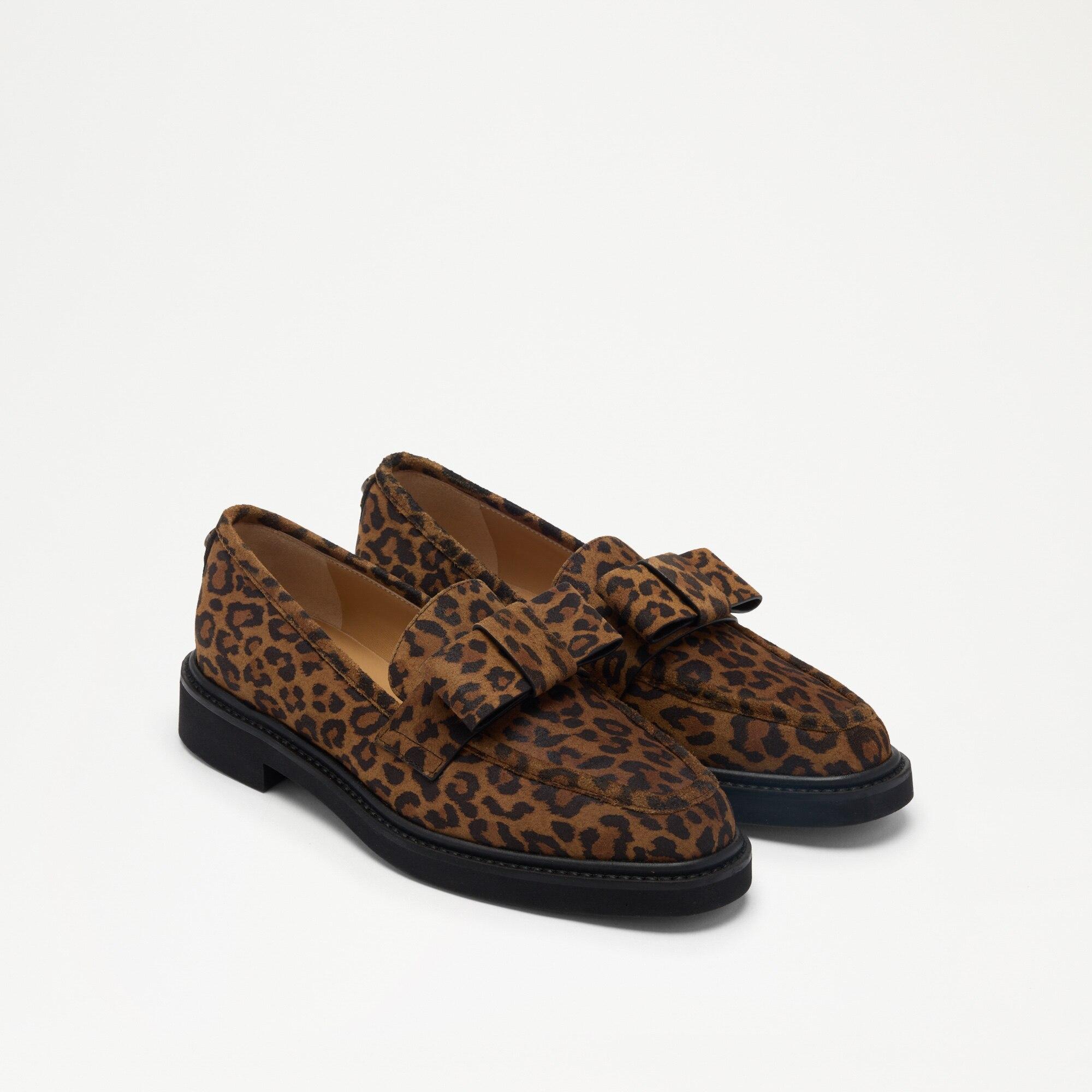 Russell and bromley leopard print loafers hot sale