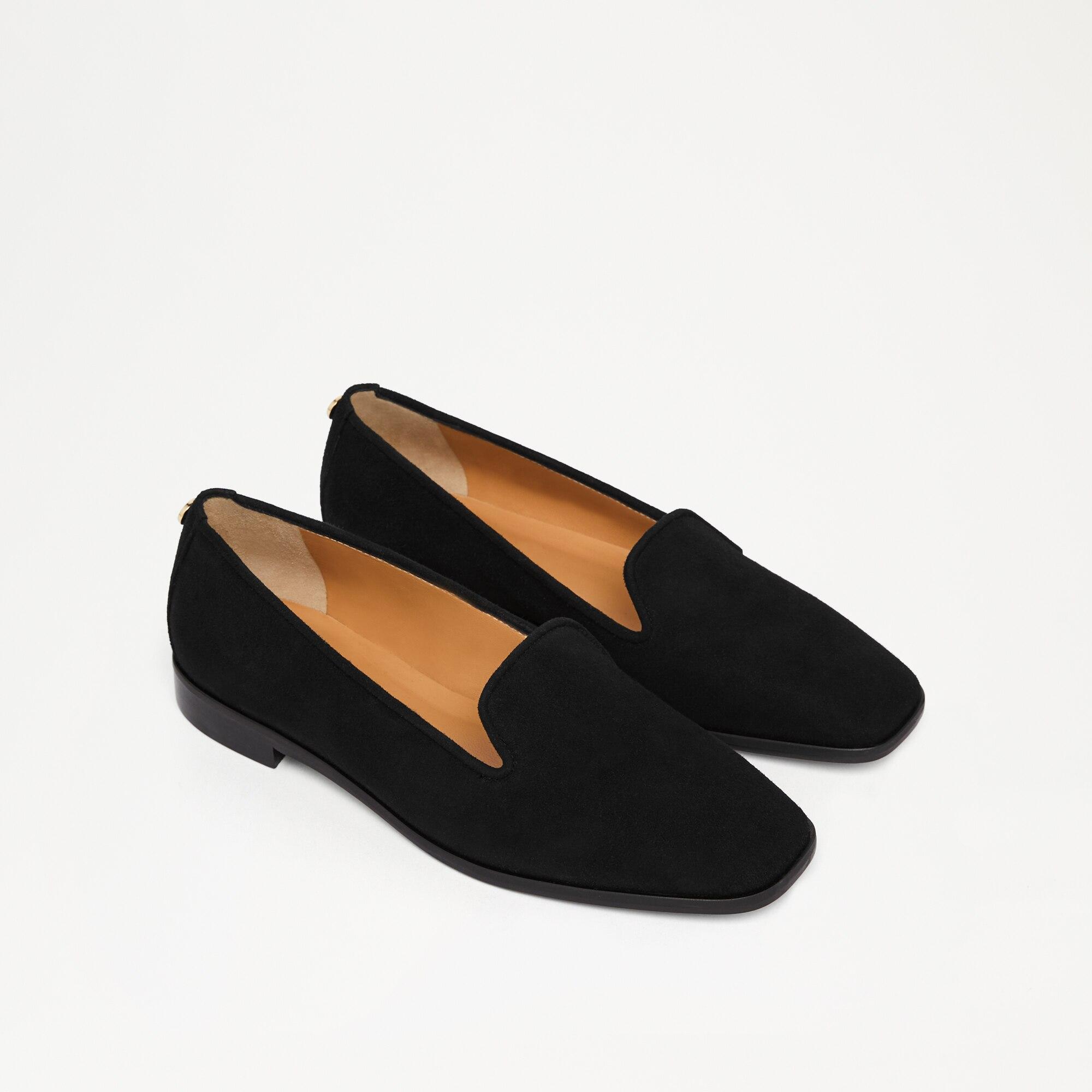 Suede pointed toe loafers sales