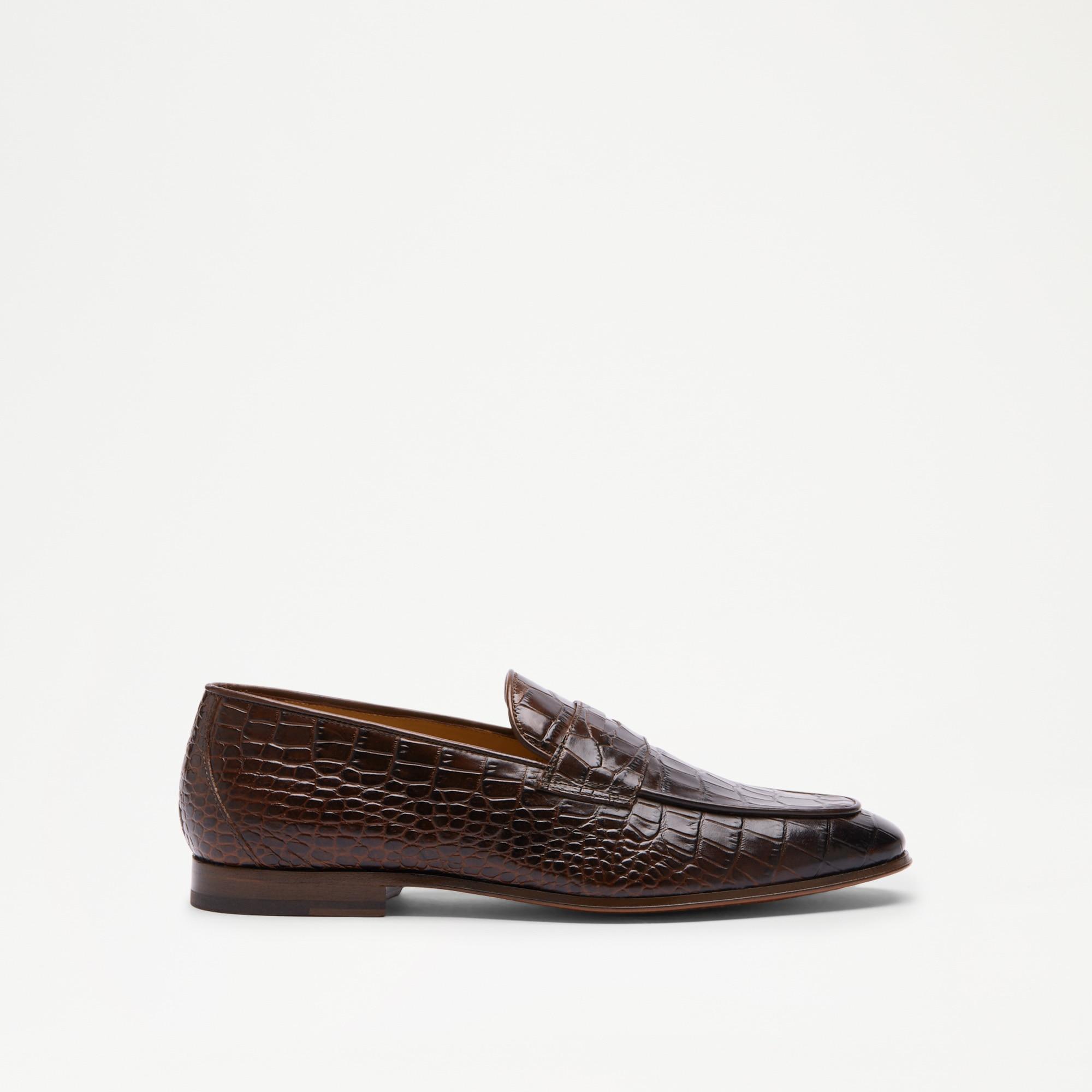 Russell \u0026 Bromley Men\u0026#180;s Brown Bellagio Saddle Loafer slip-ons -  slip-ons