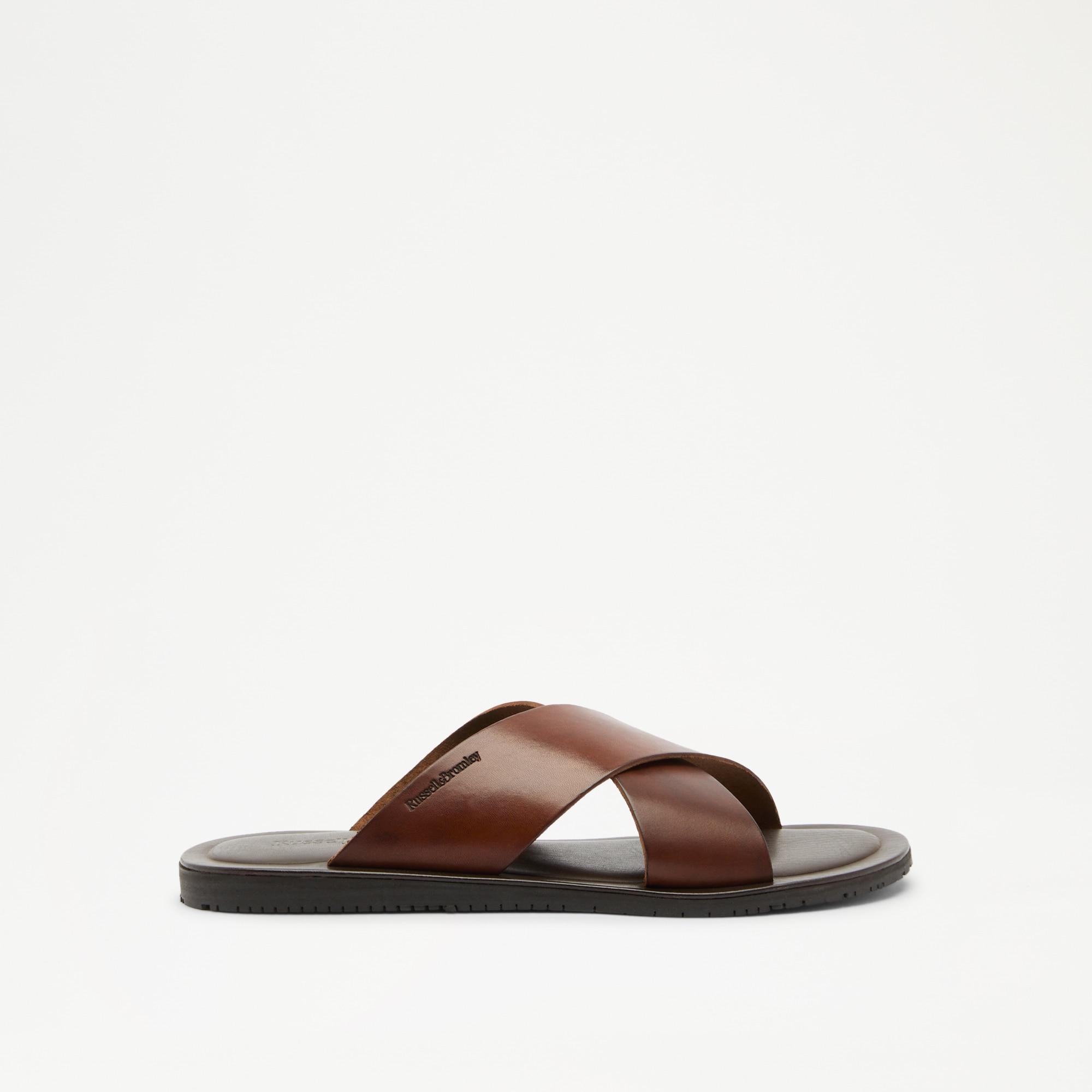 Russell Bromley Dalvey Men's Brown Cross Strap Sandal Lyst UK