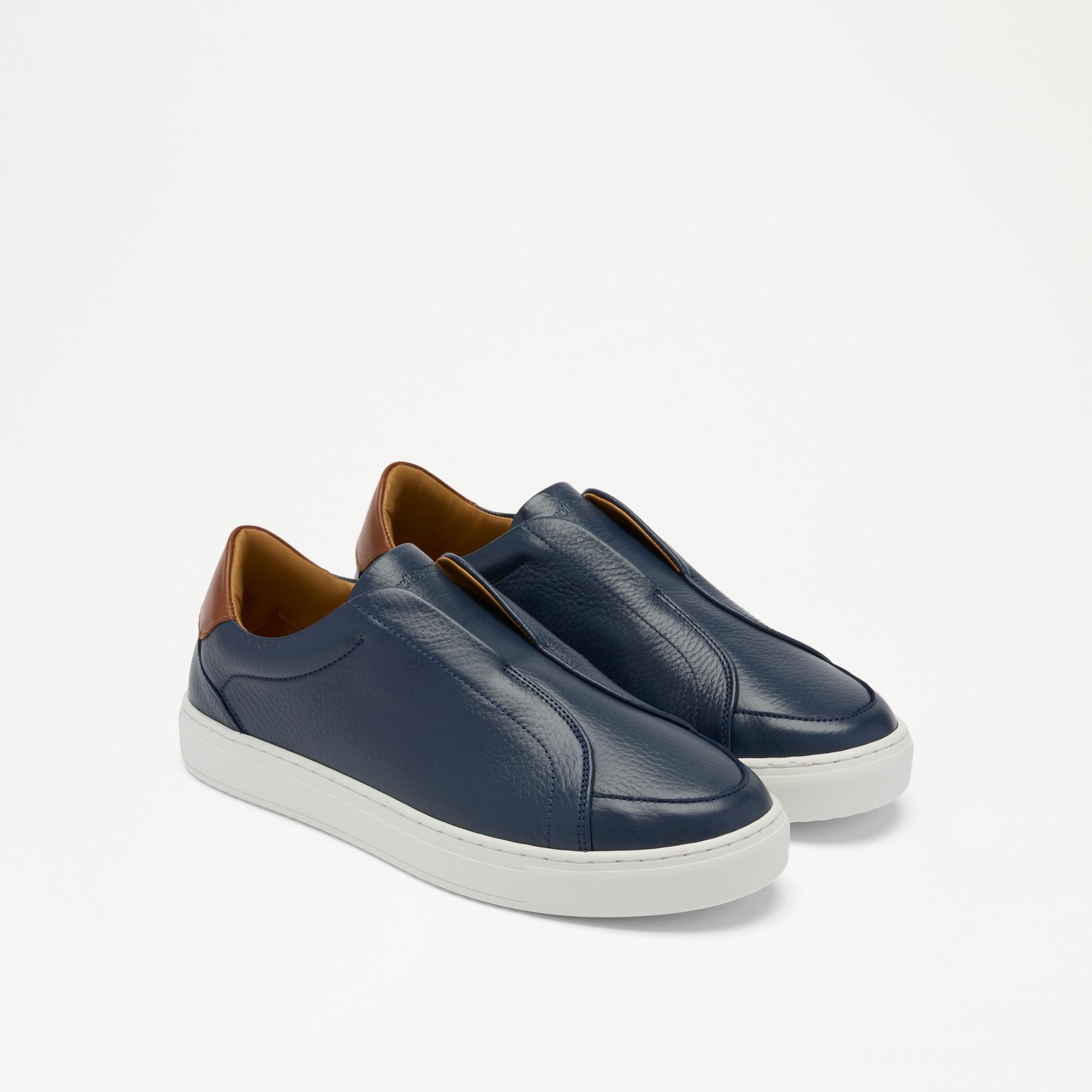 Russell Bromley Heaton Laceless Trainer in Blue for Men Lyst UK