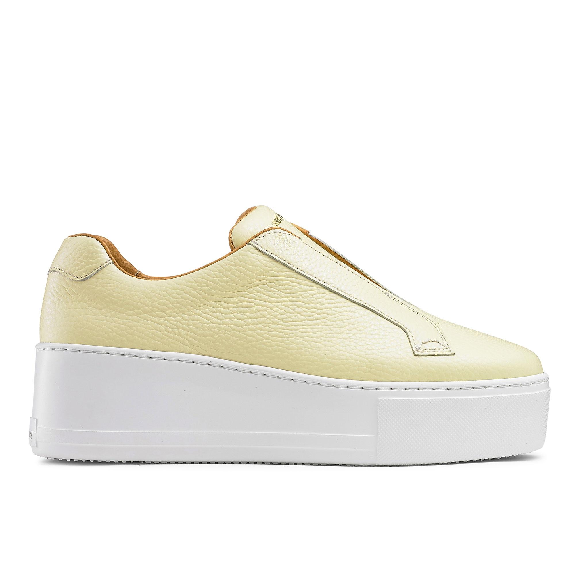 Russell & Bromley Park Up Flatform Laceless Sneaker in Yellow | Lyst UK