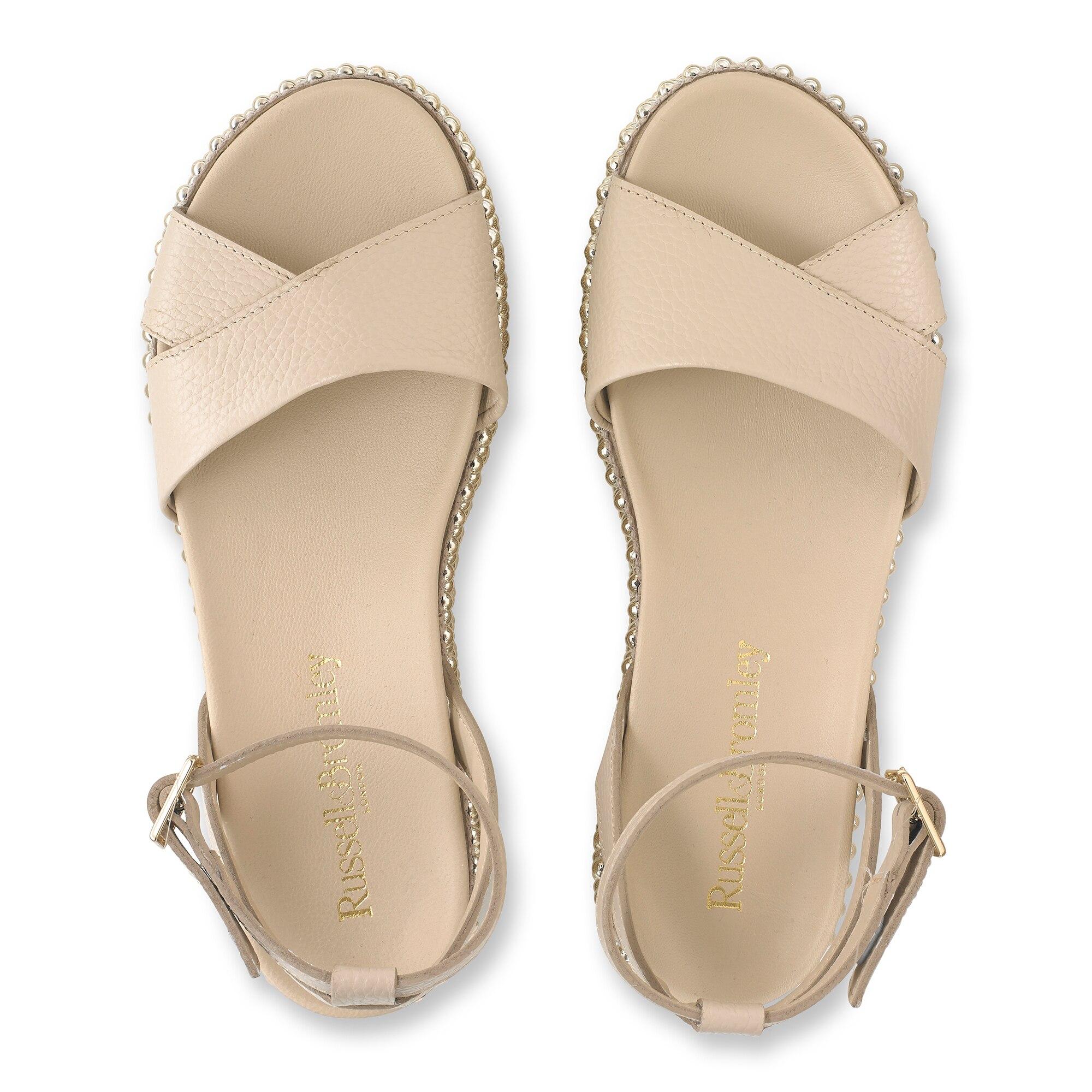 Goldmine Beaded Flatform Sandal