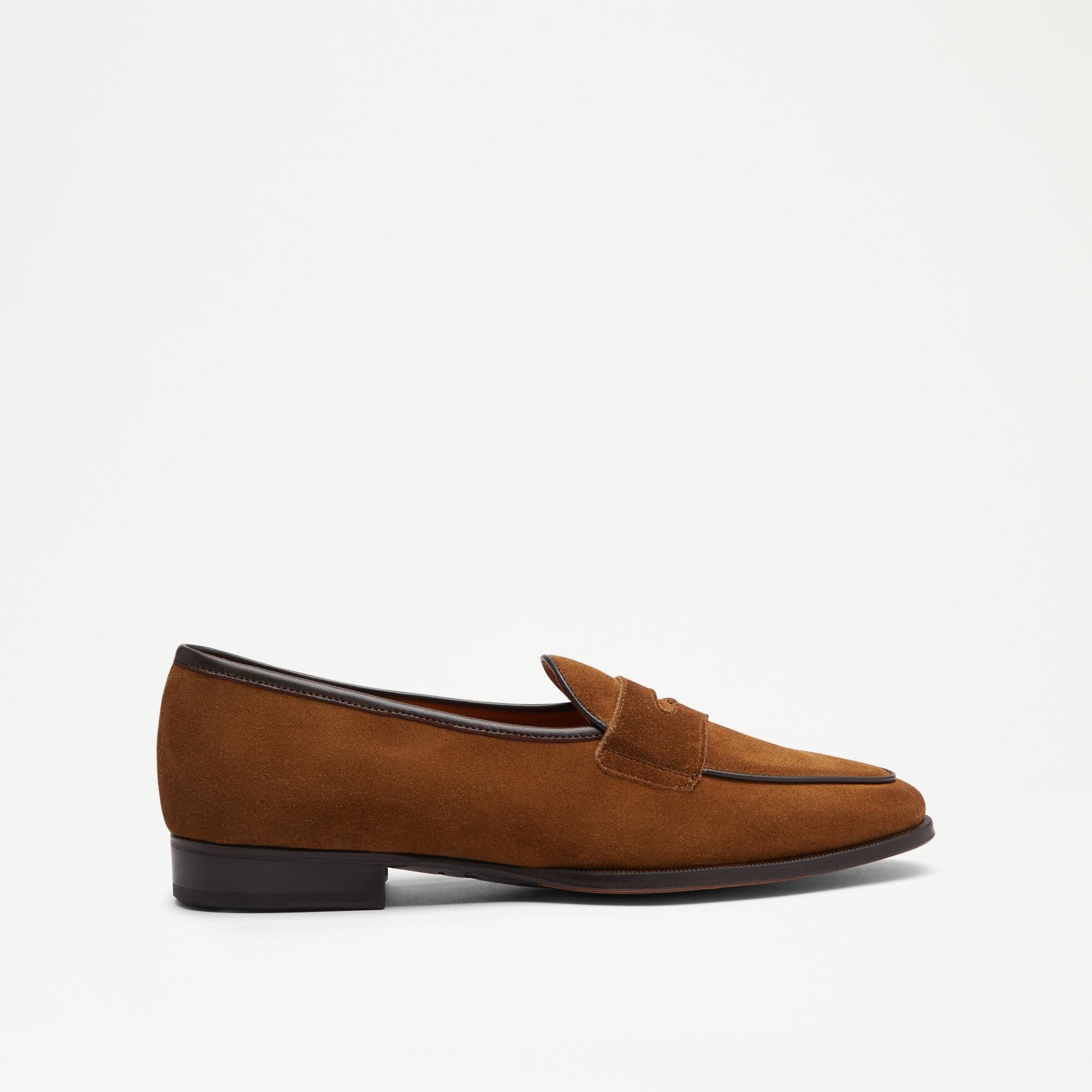 Russell Bromley Herge Belgian Slip On Loafer in Brown for Men