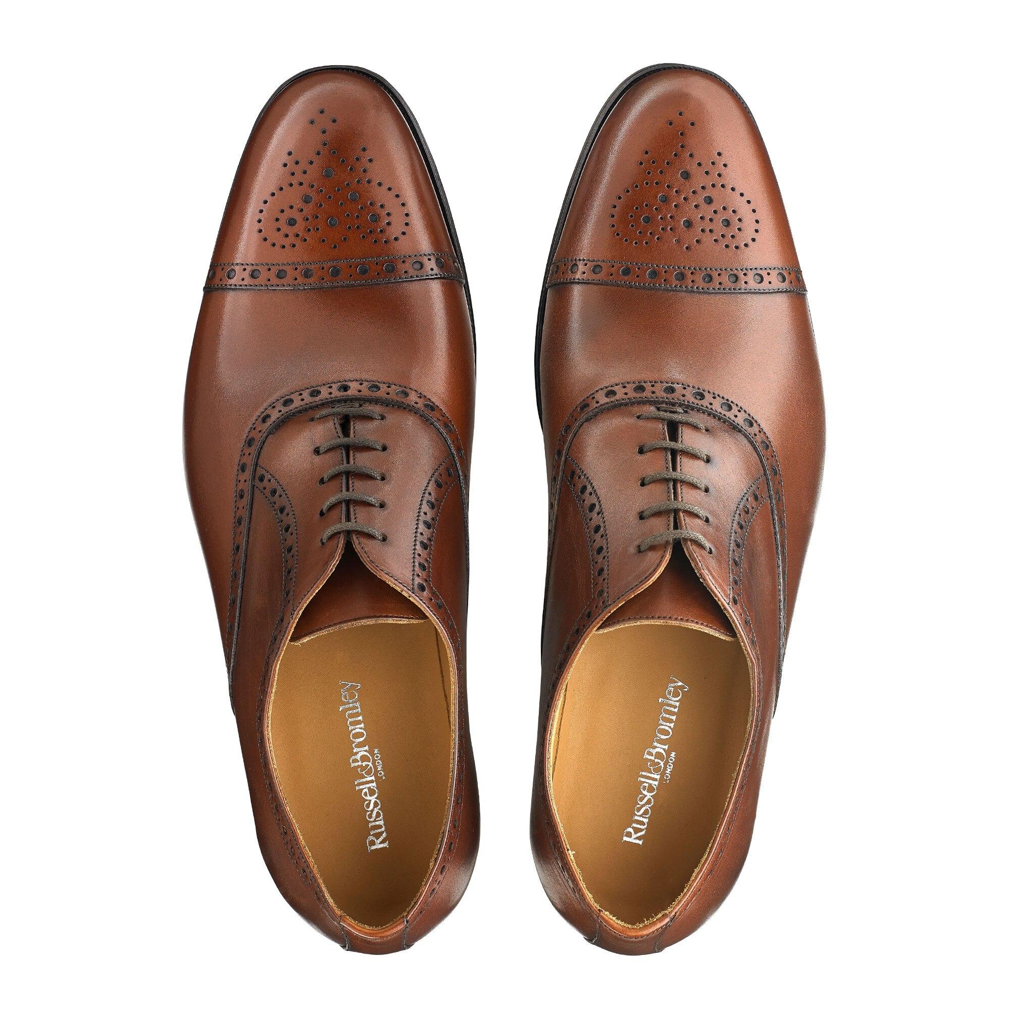 Russell Bromley Leather Arcus Toe Cap Brogue In Brown For Men Lyst