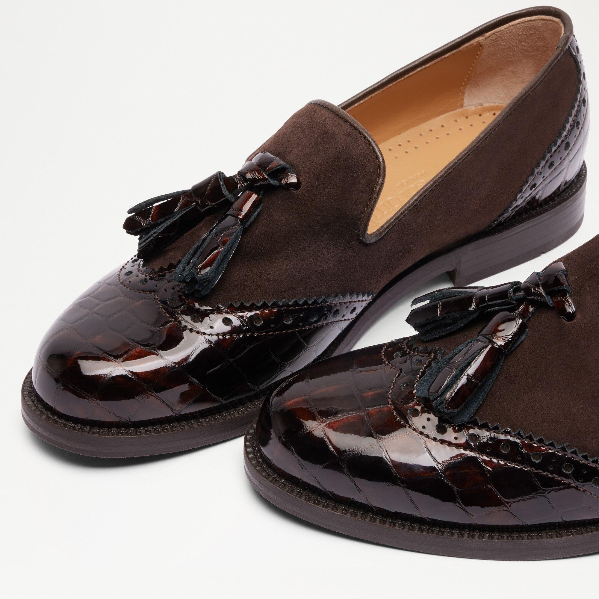 Russell Bromley Tassel Brogue Tassel Loafer in Brown Lyst UK