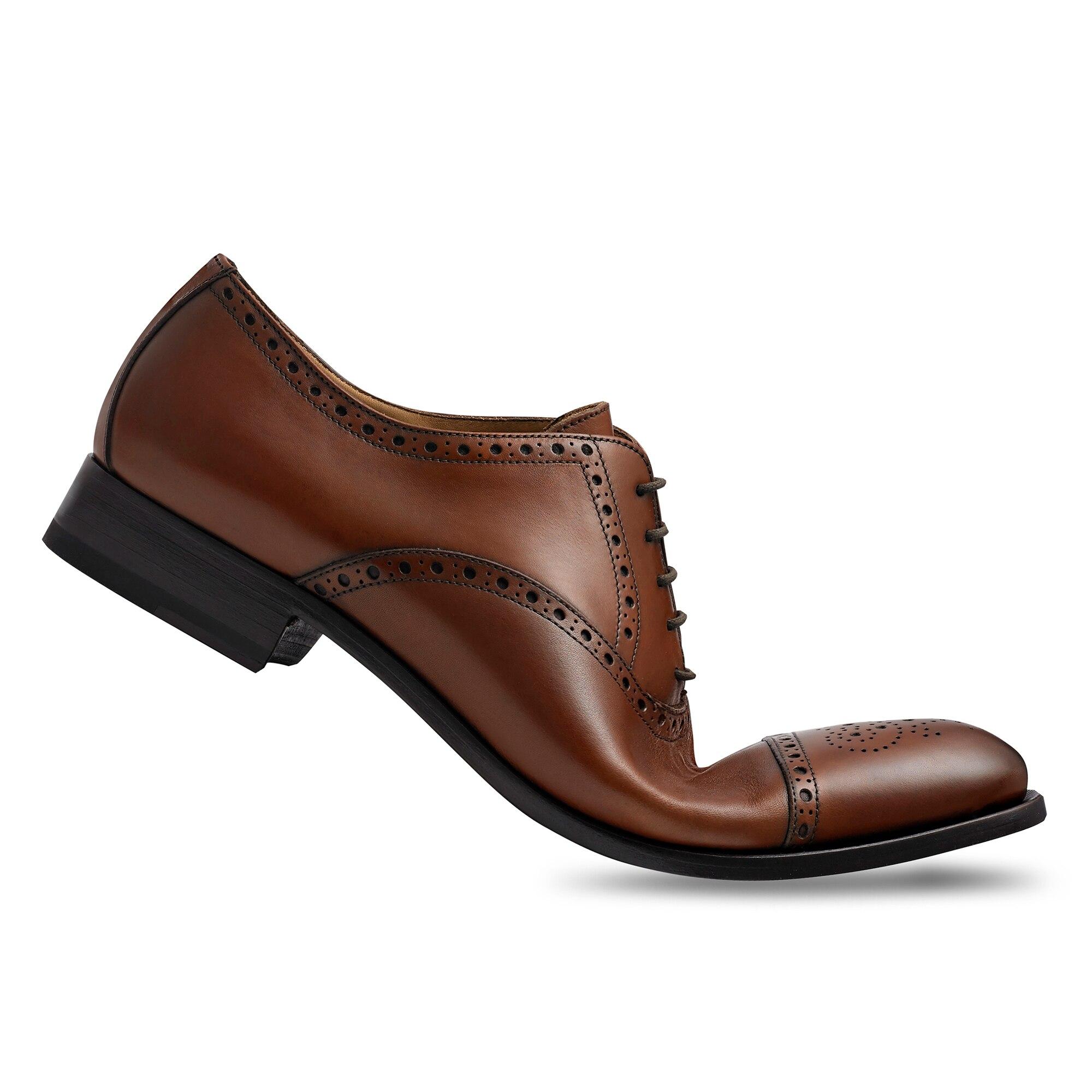 Russell Bromley Leather Arcus Toe Cap Brogue In Brown For Men Lyst