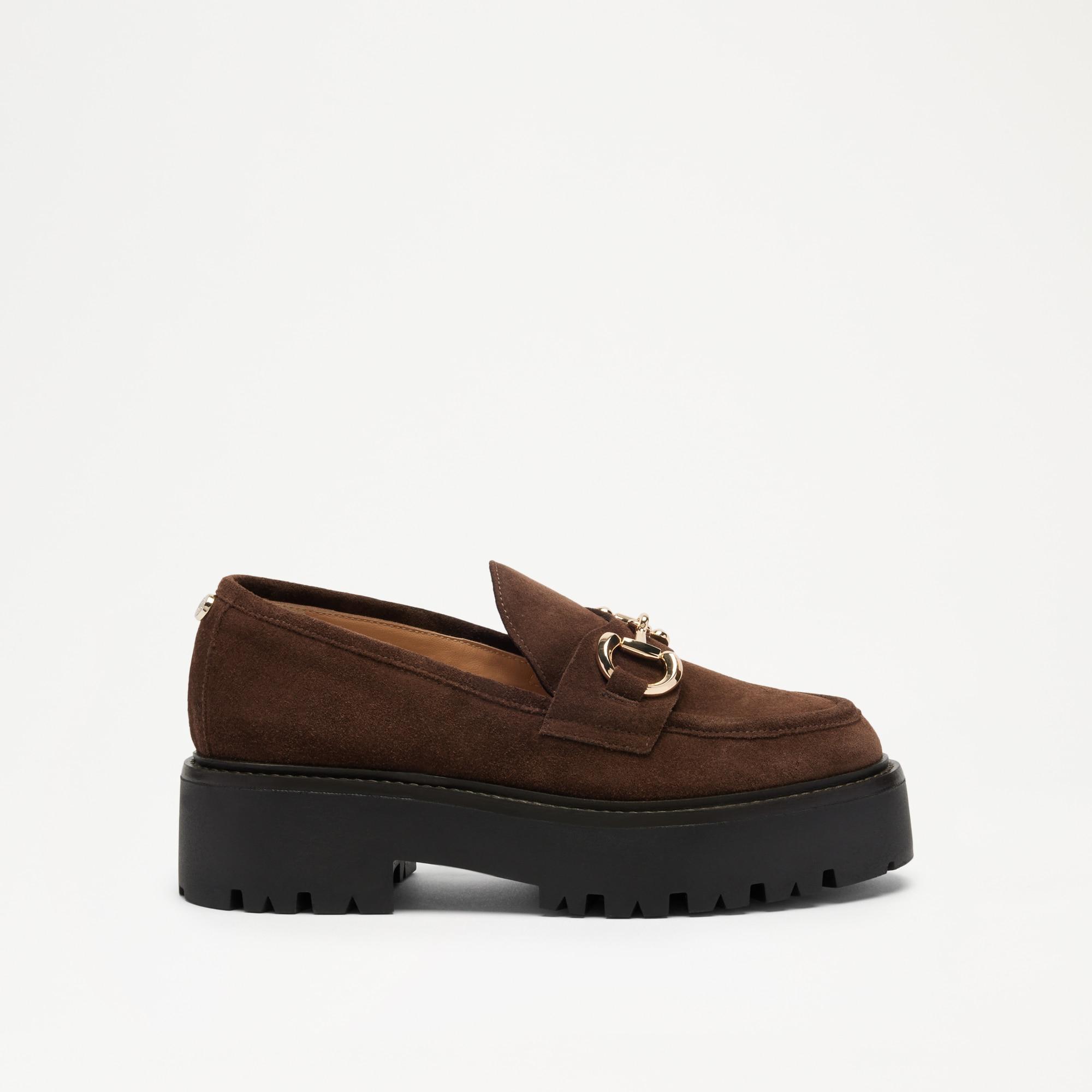 Russell Bromley Superstomp Platform Cleated Loafer in Brown