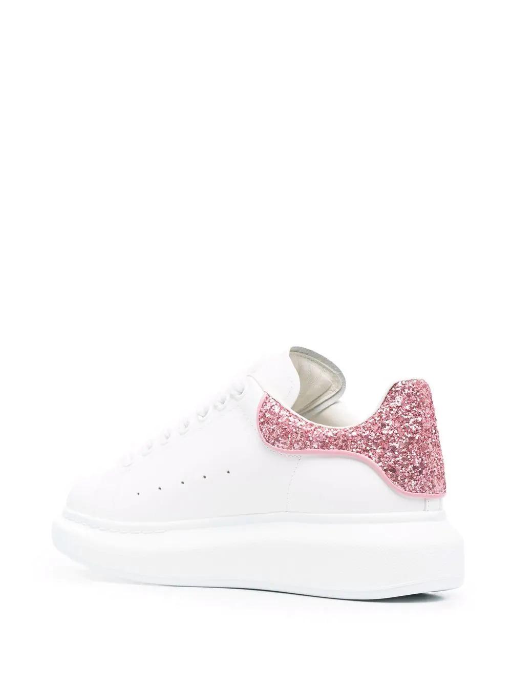 Alexander mcqueen sneakers oversize con glitter - rosa. donna farfetch -  Stileo.it