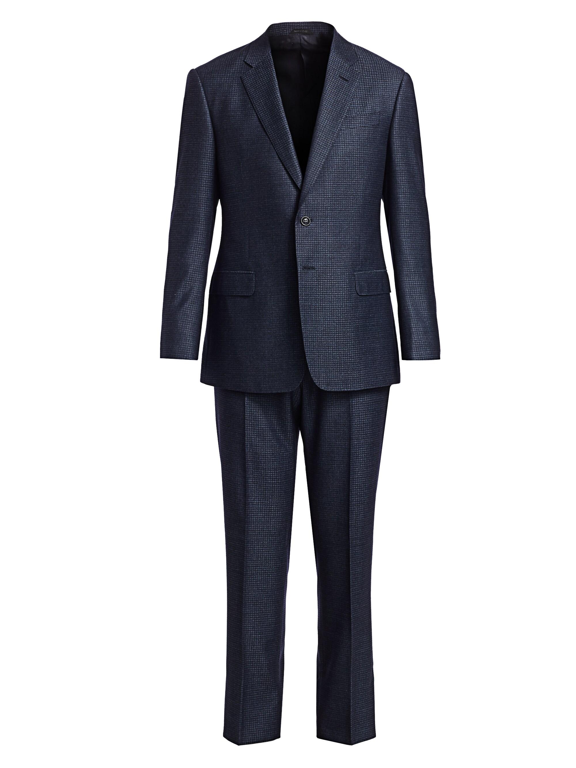 armani suit navy blue