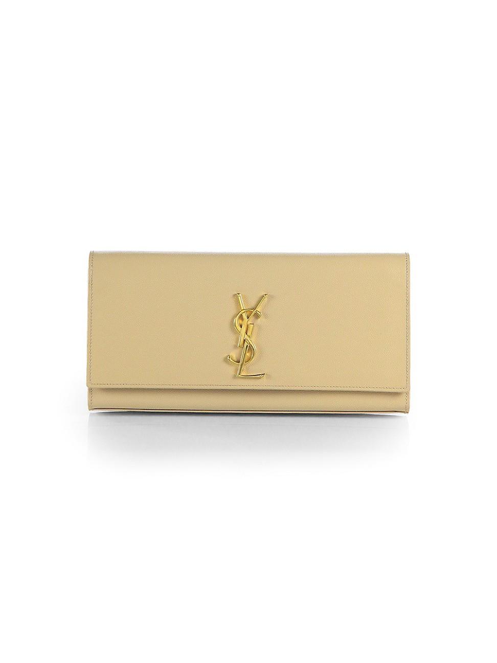 Saint Laurent Kate Monogramme Clutch Bag