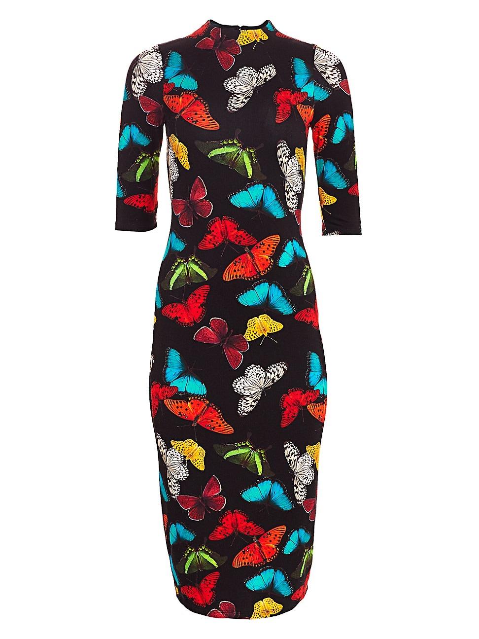 alice olivia butterfly dress