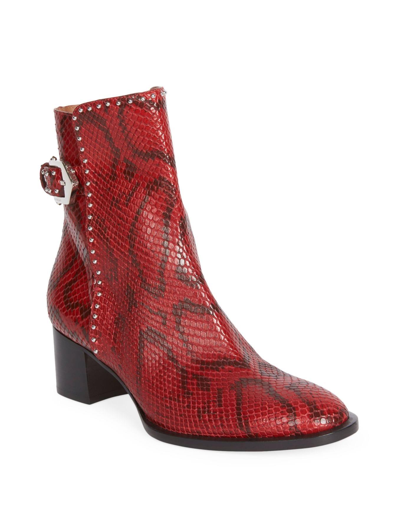givenchy red boots