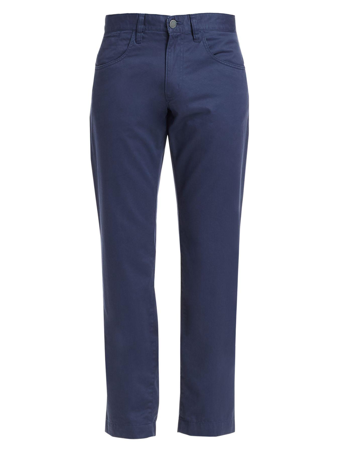 Saks Fifth Avenue Cotton Collection Five-pocket Pants in Navy (Blue ...