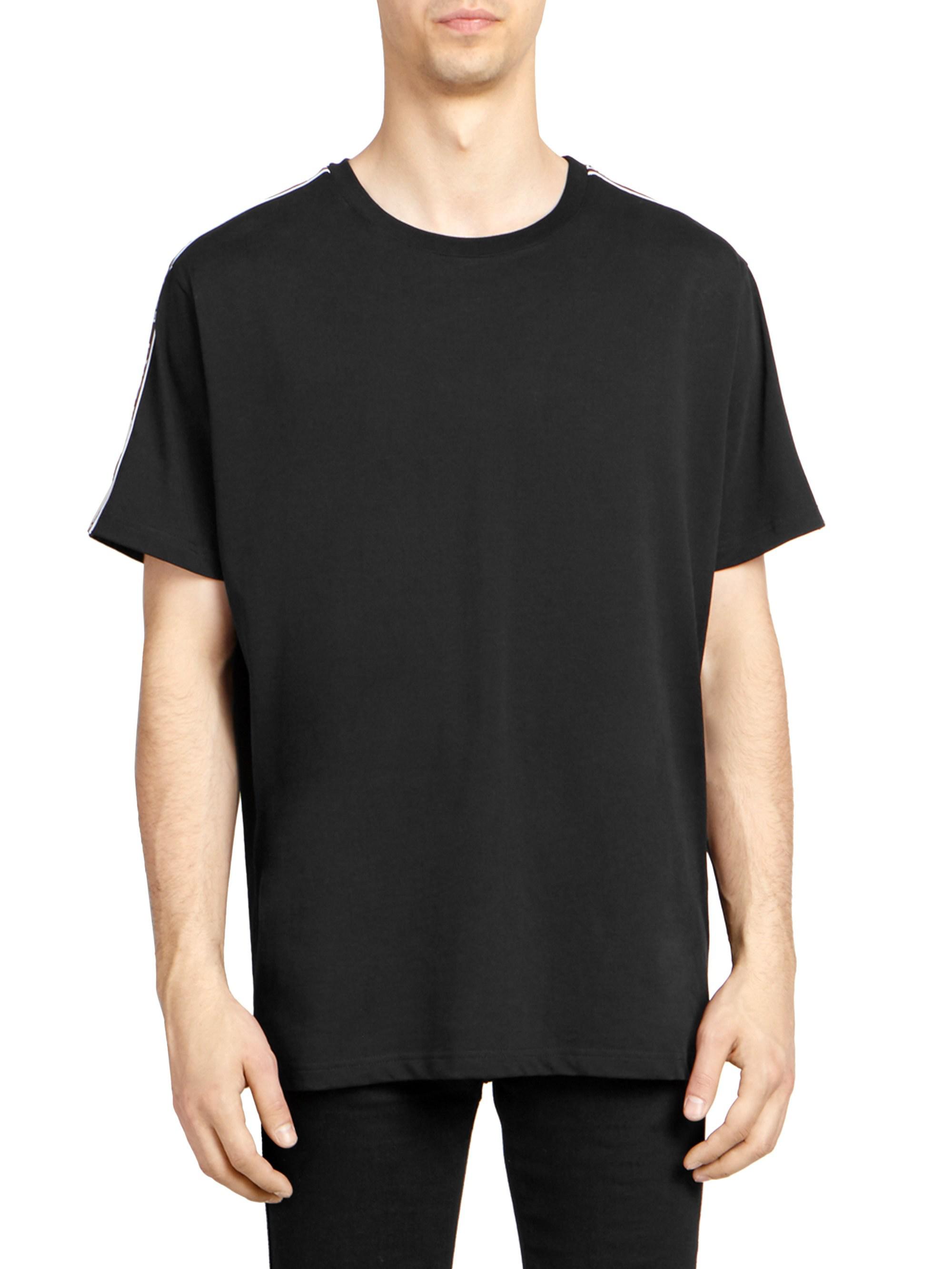 Givenchy Shoulder-tape Logo T-shirt in Black for Men | Lyst