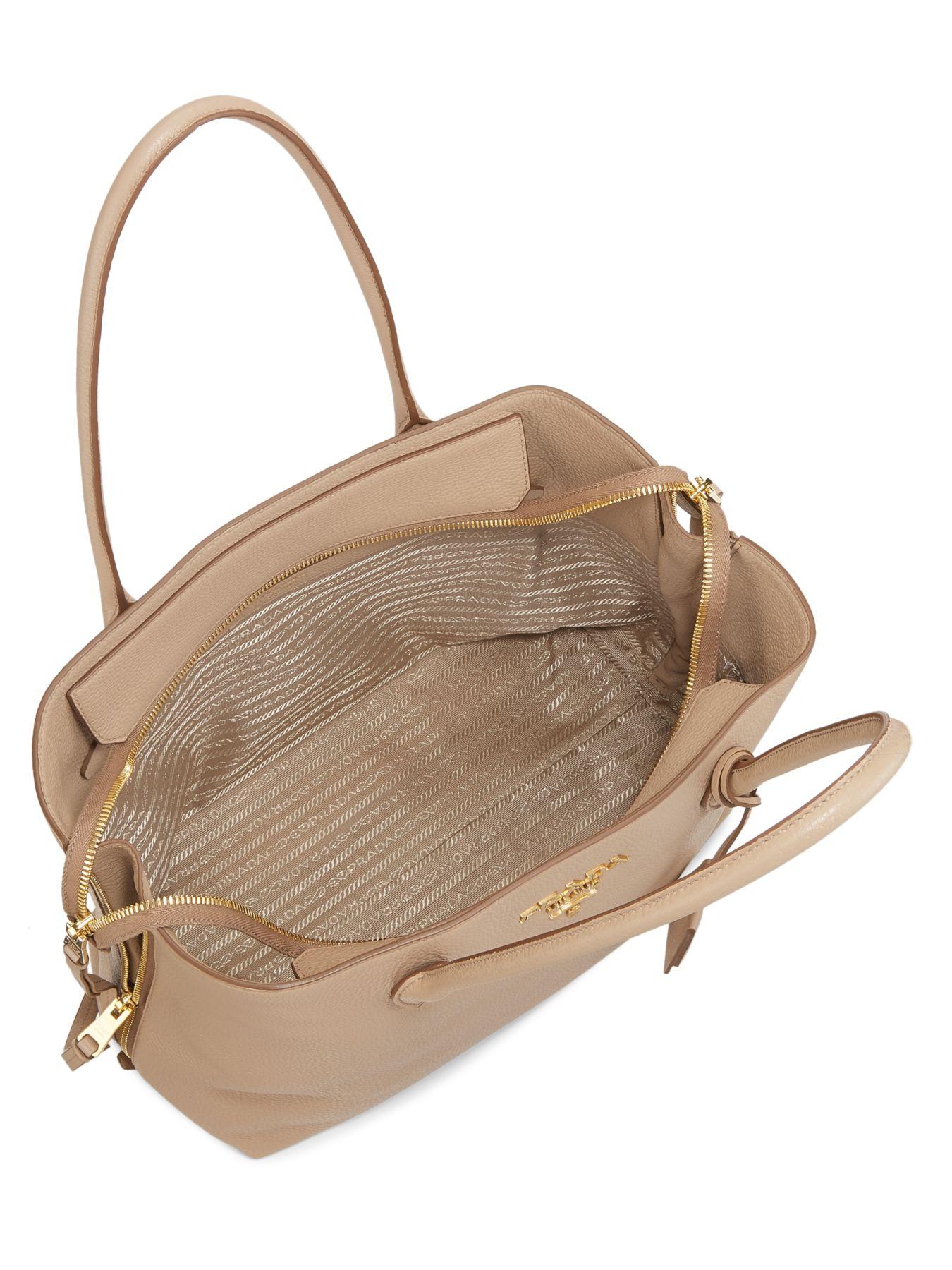 daino side zip leather shopper