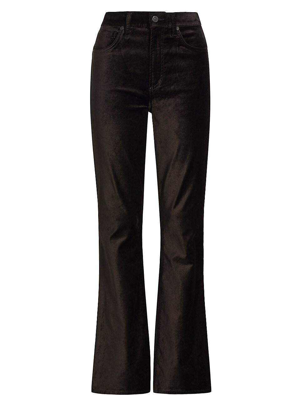 Citizens of Humanity Lilah High-rise Bootcut Velvet Jeans in Black | Lyst
