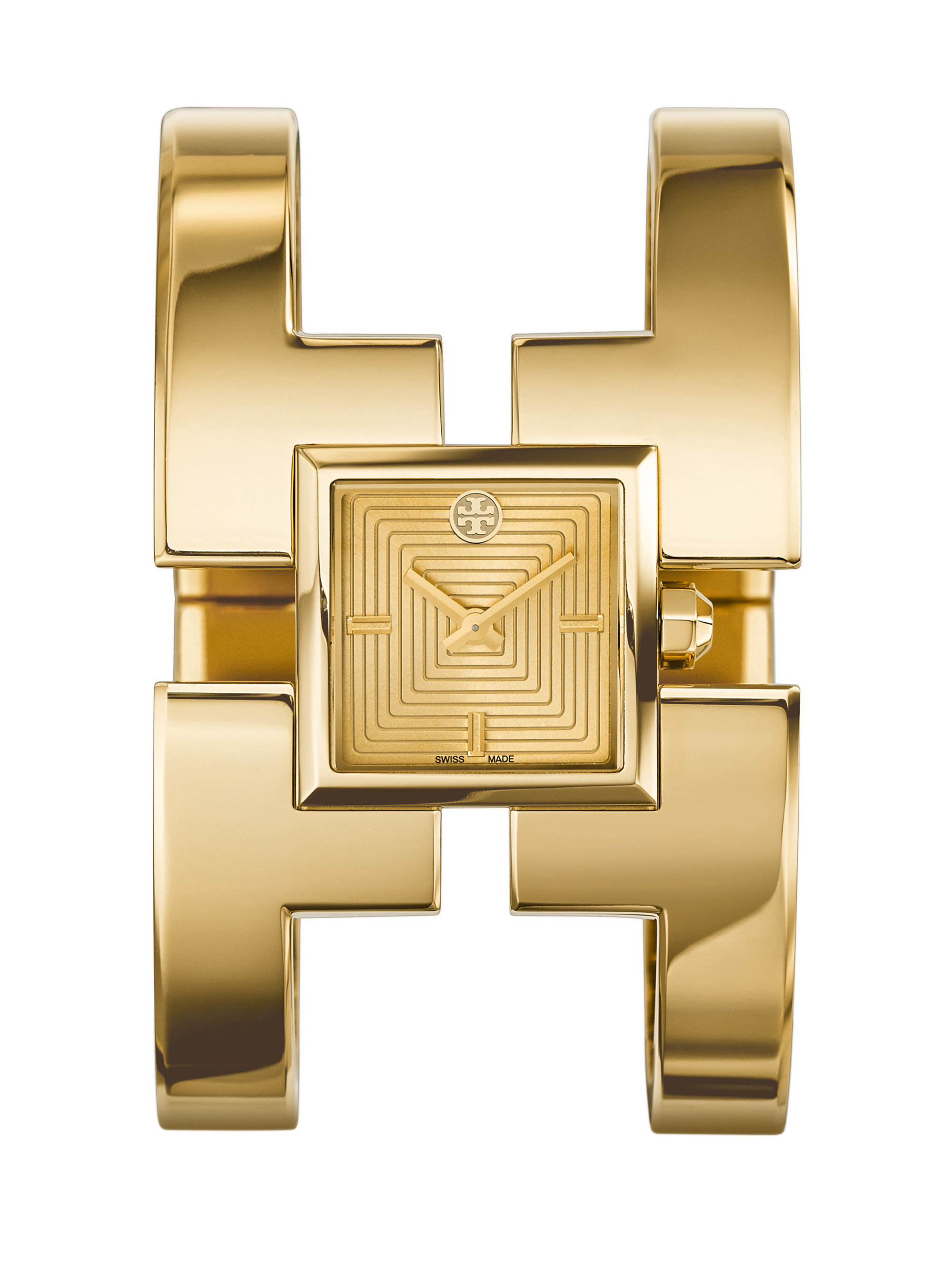 Lyst Tory Burch Sawyer Goldtone Stainless Steel Bangle Bracelet Watch