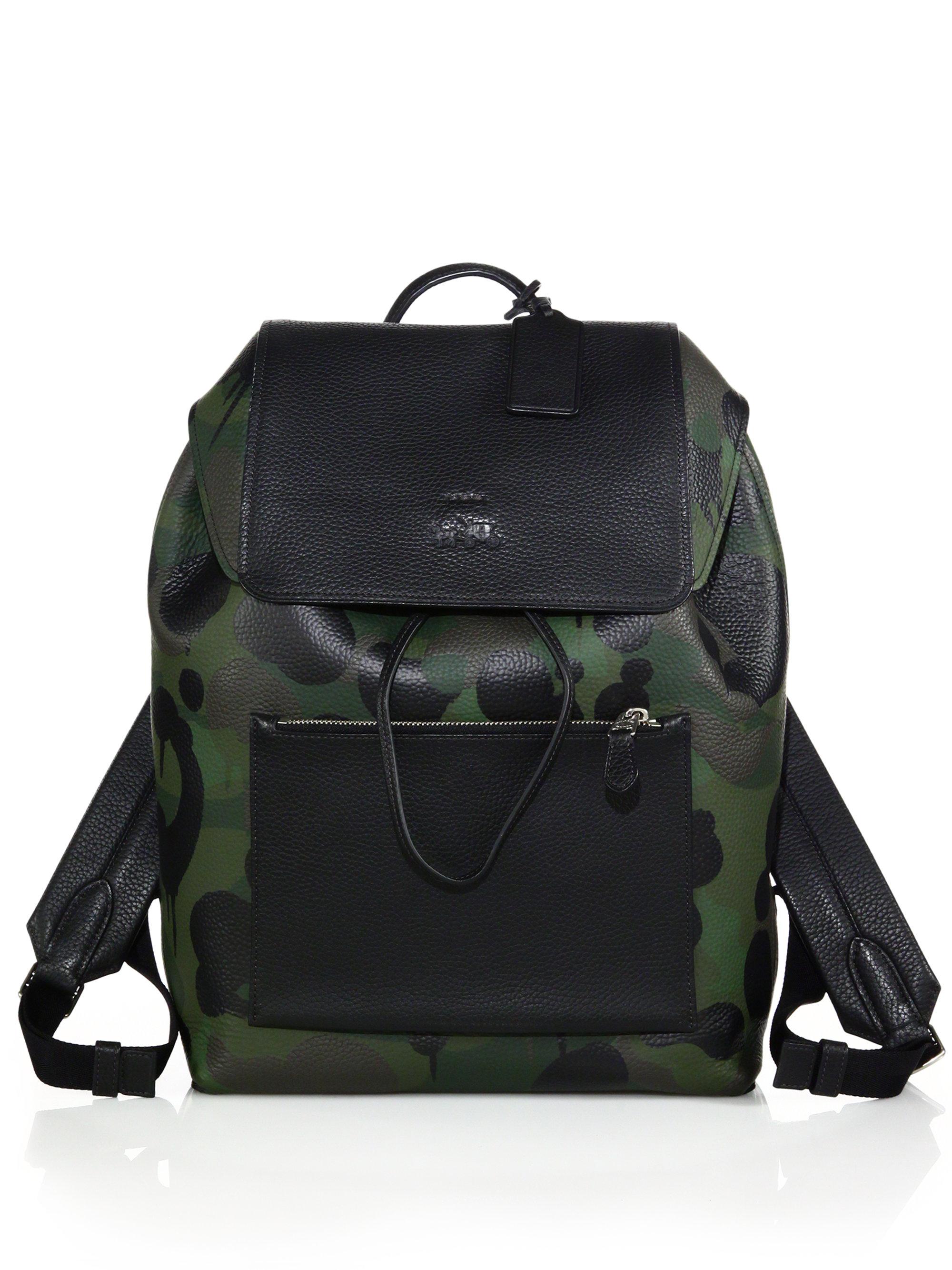 coach camouflage backpack