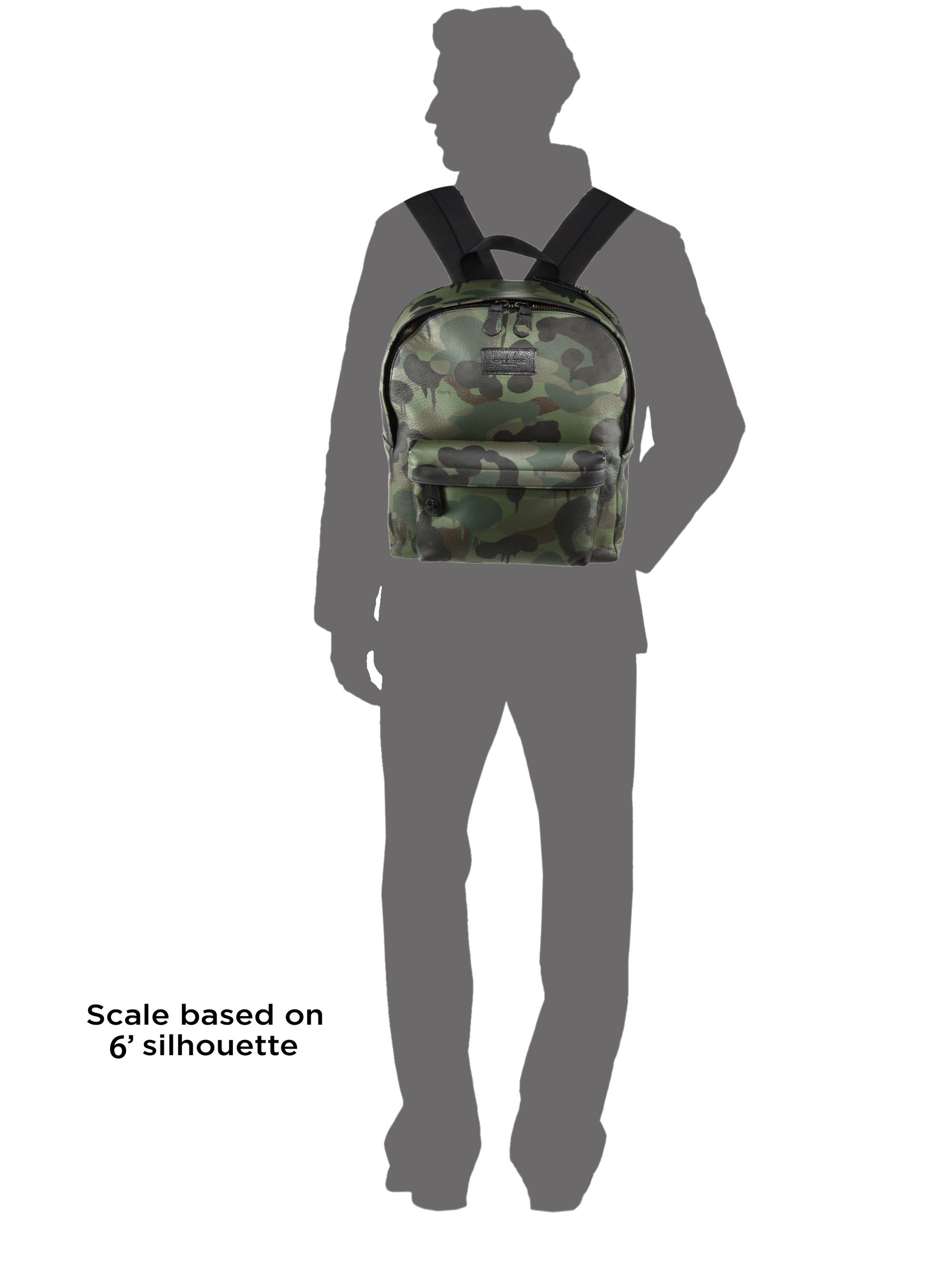 camo coach backpack