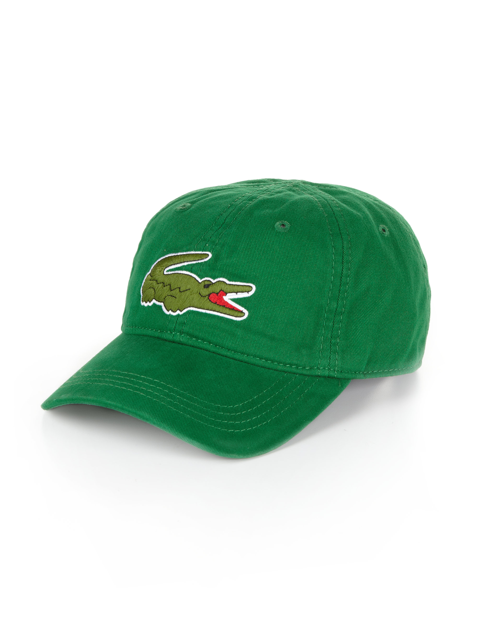 green lacoste hat