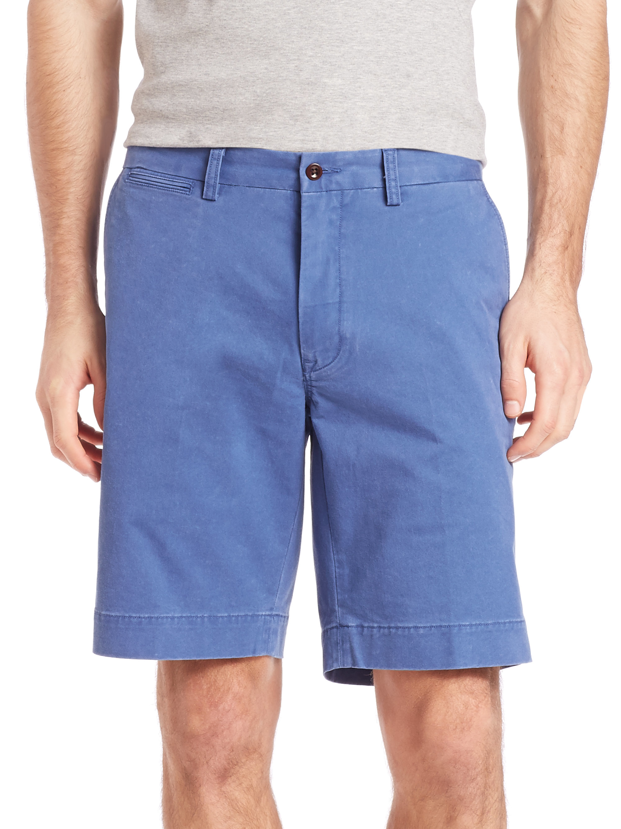 Lyst - Polo ralph lauren Stretch Lightweight Twill Shorts in Blue for Men