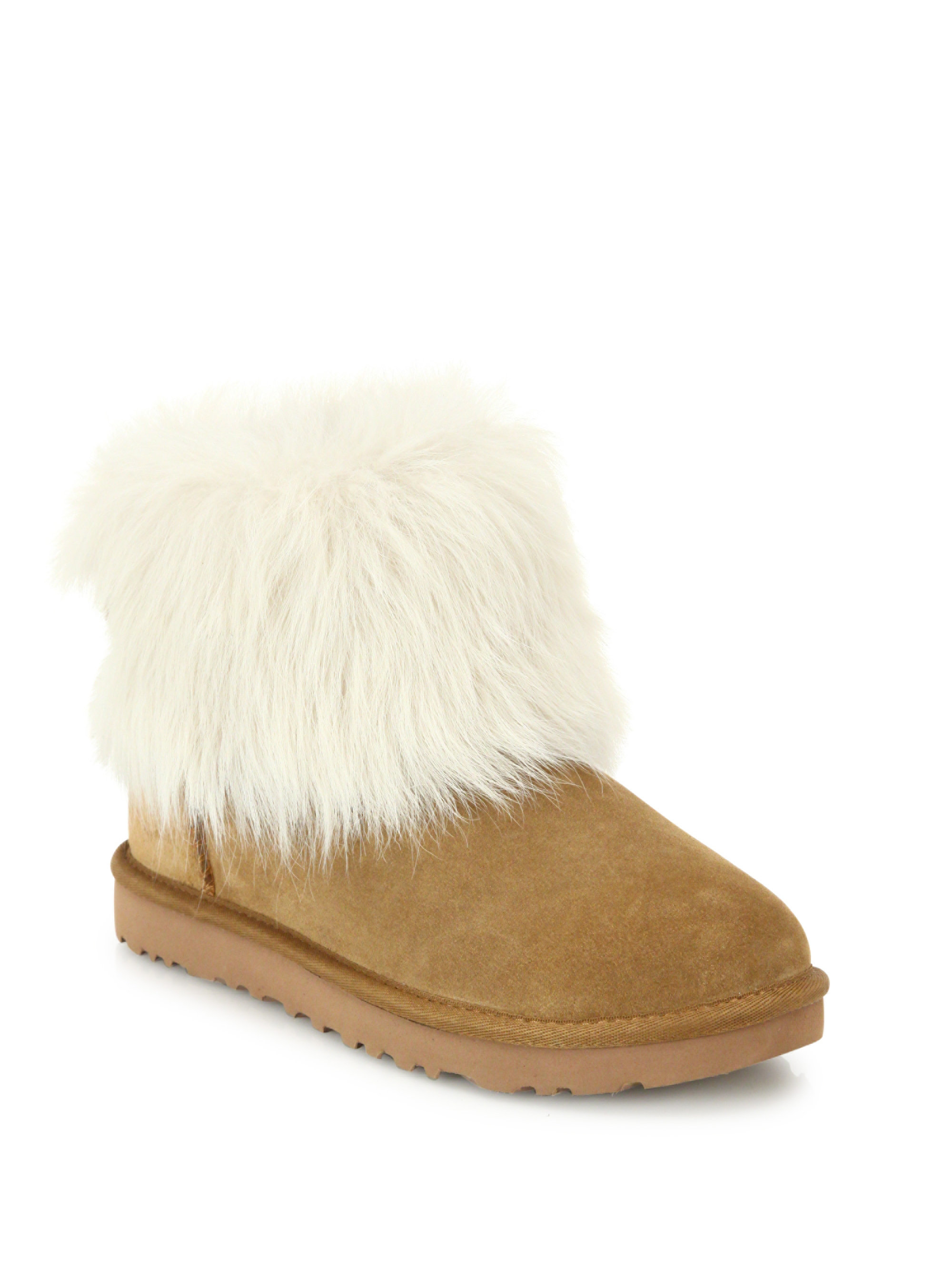 ugg fold over fur boots